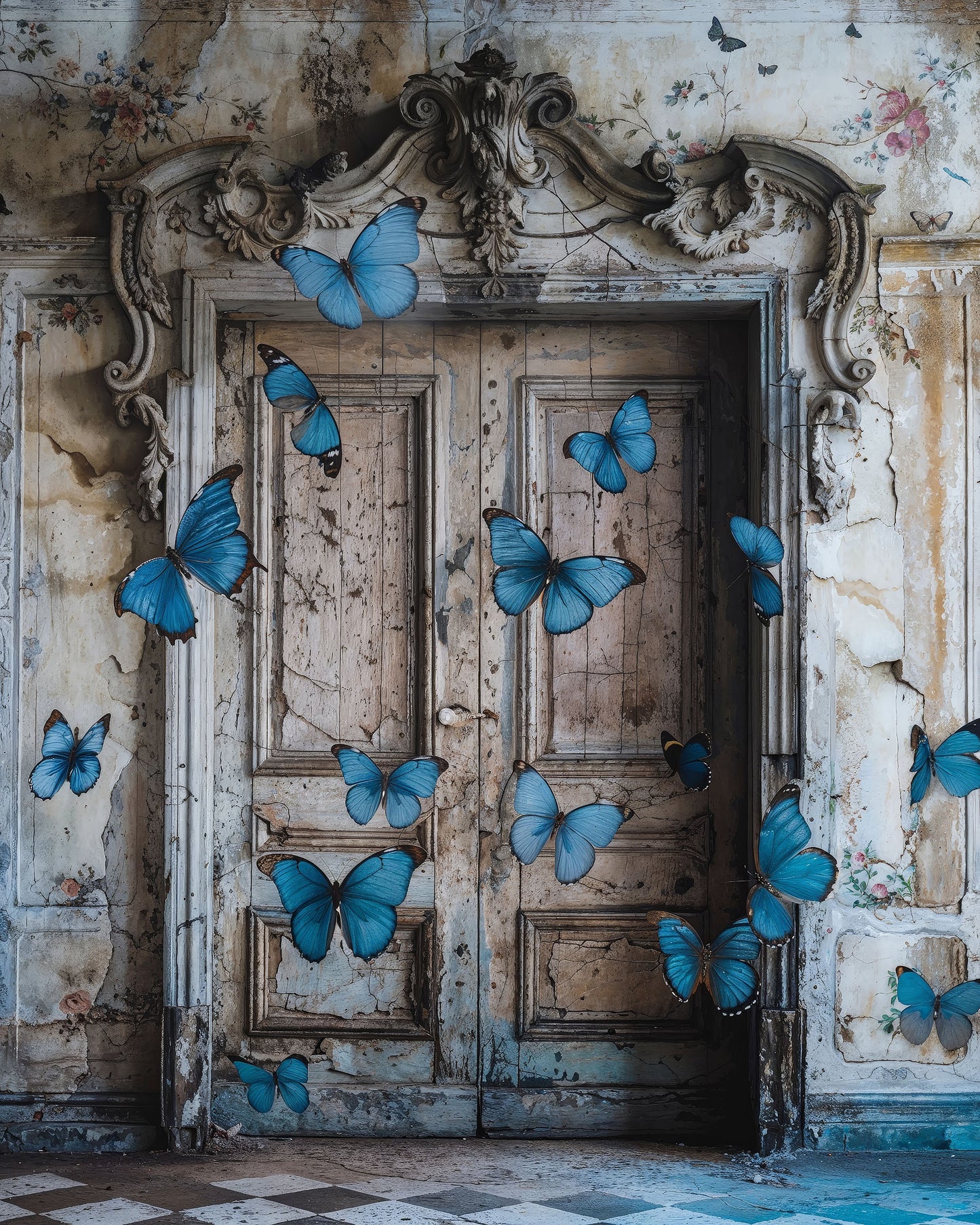 Azure Wings At Parisian Portals