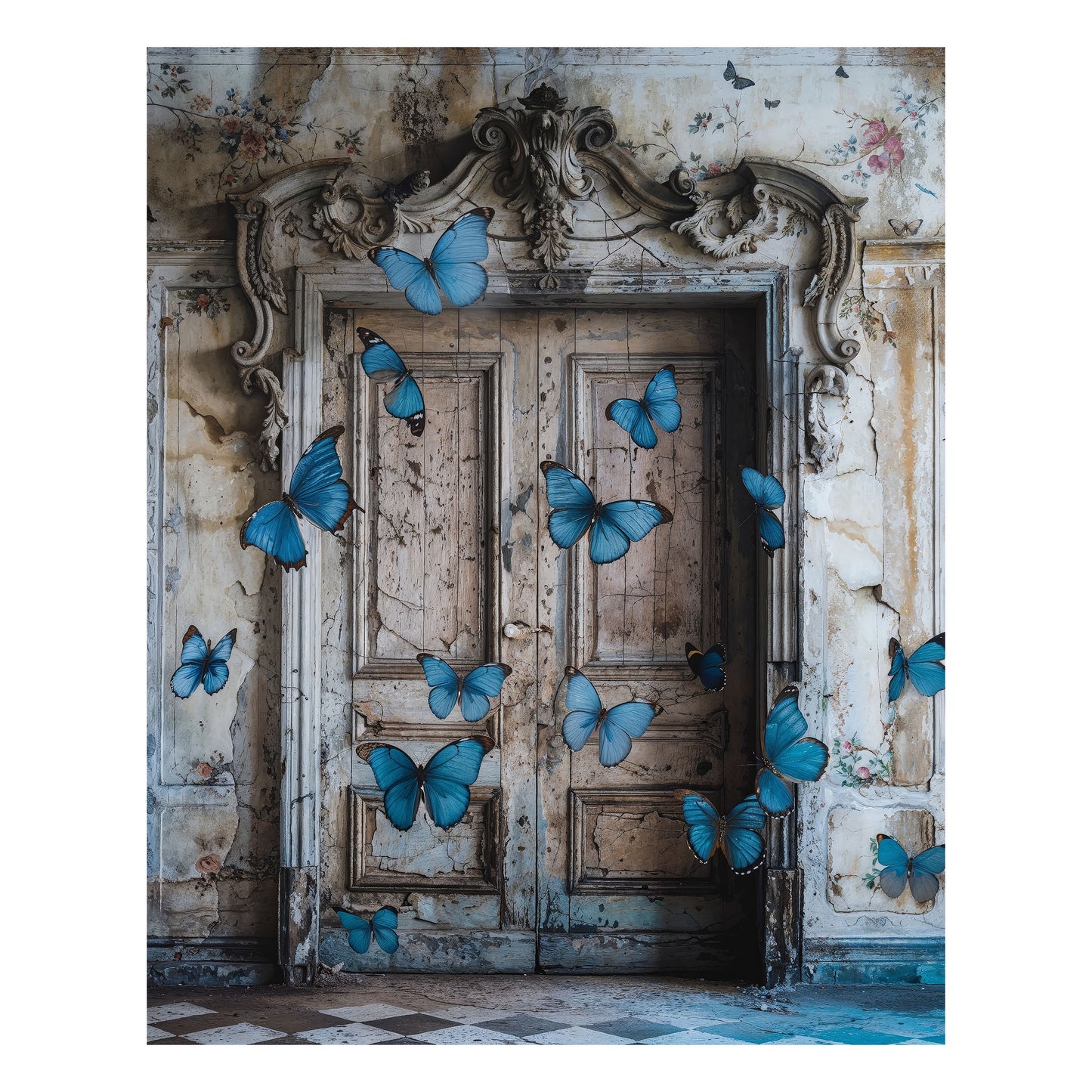 Azure Wings At Parisian Portals