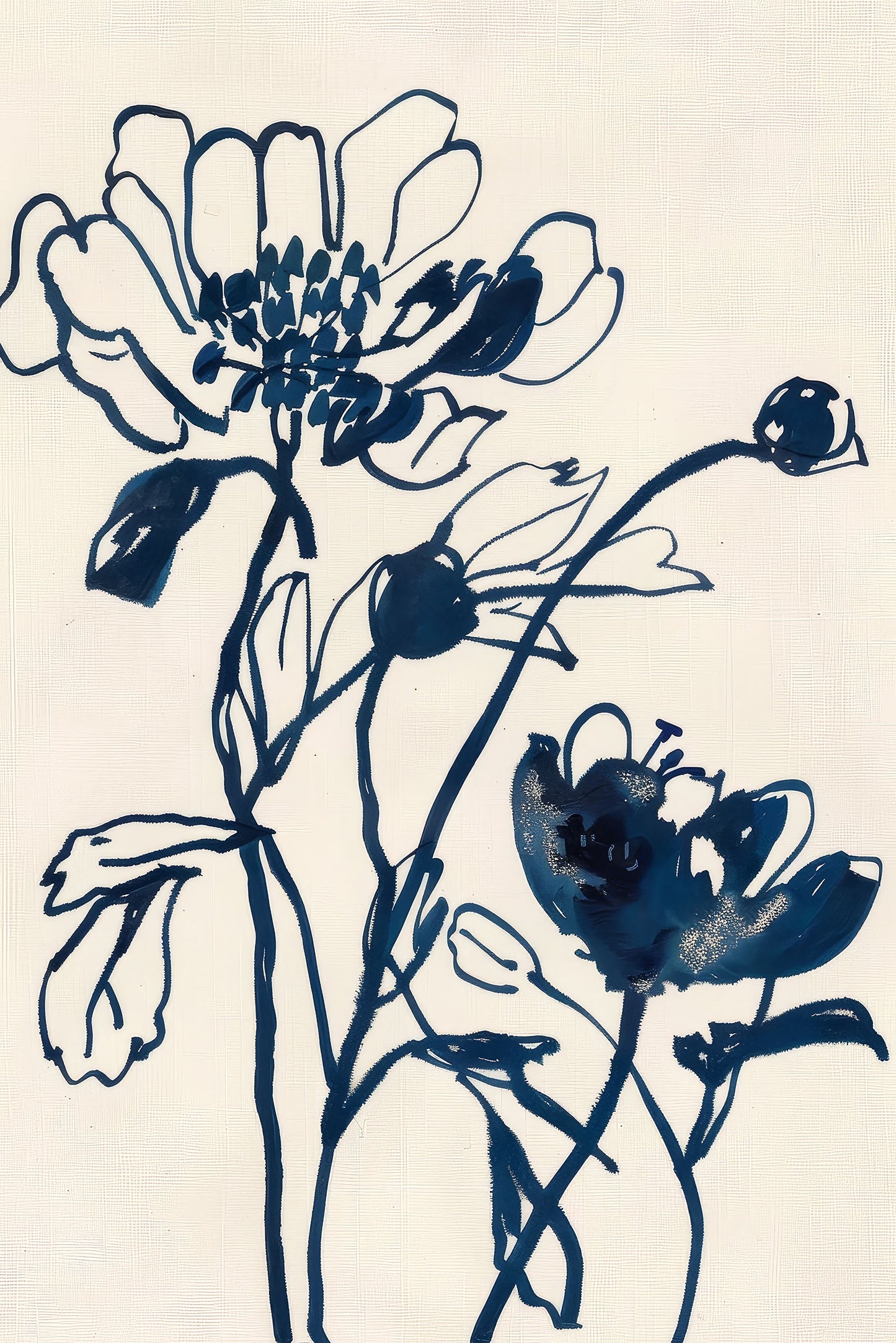 Lapis Blooms No. 2 Wall Art