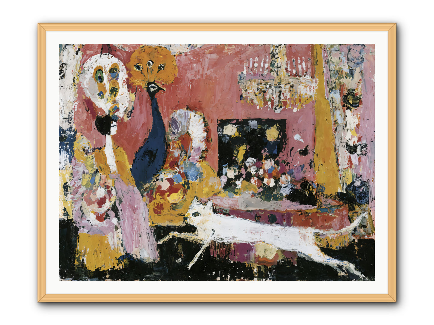 Leading A Cultured Life -- Framed Print - Natural 48x36