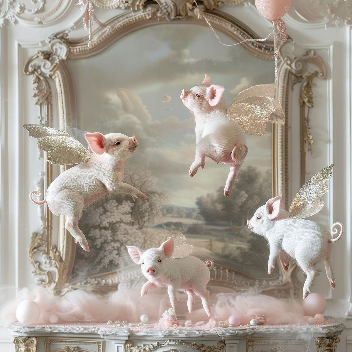 Piglets Pirouette Wall Art
