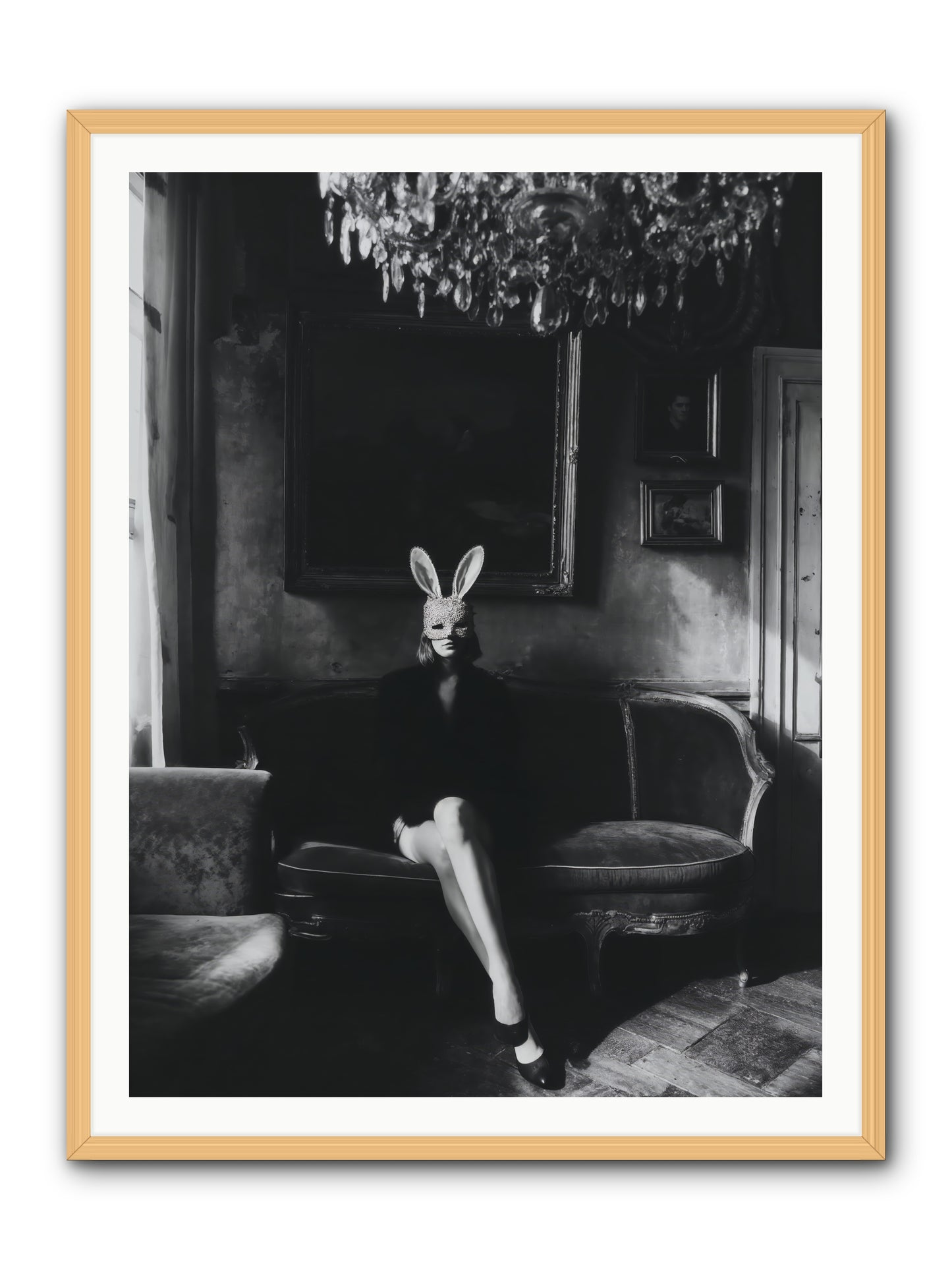 Pearls and Rebellion -- Framed Print - Natural 36x48