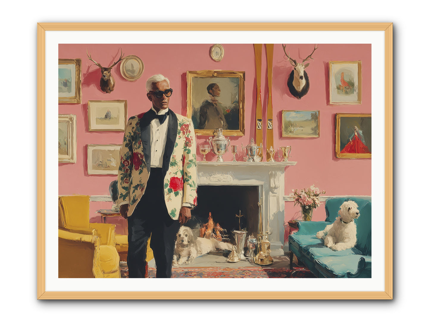 Polite Storm & Co. -- Framed Print - Natural 48x36