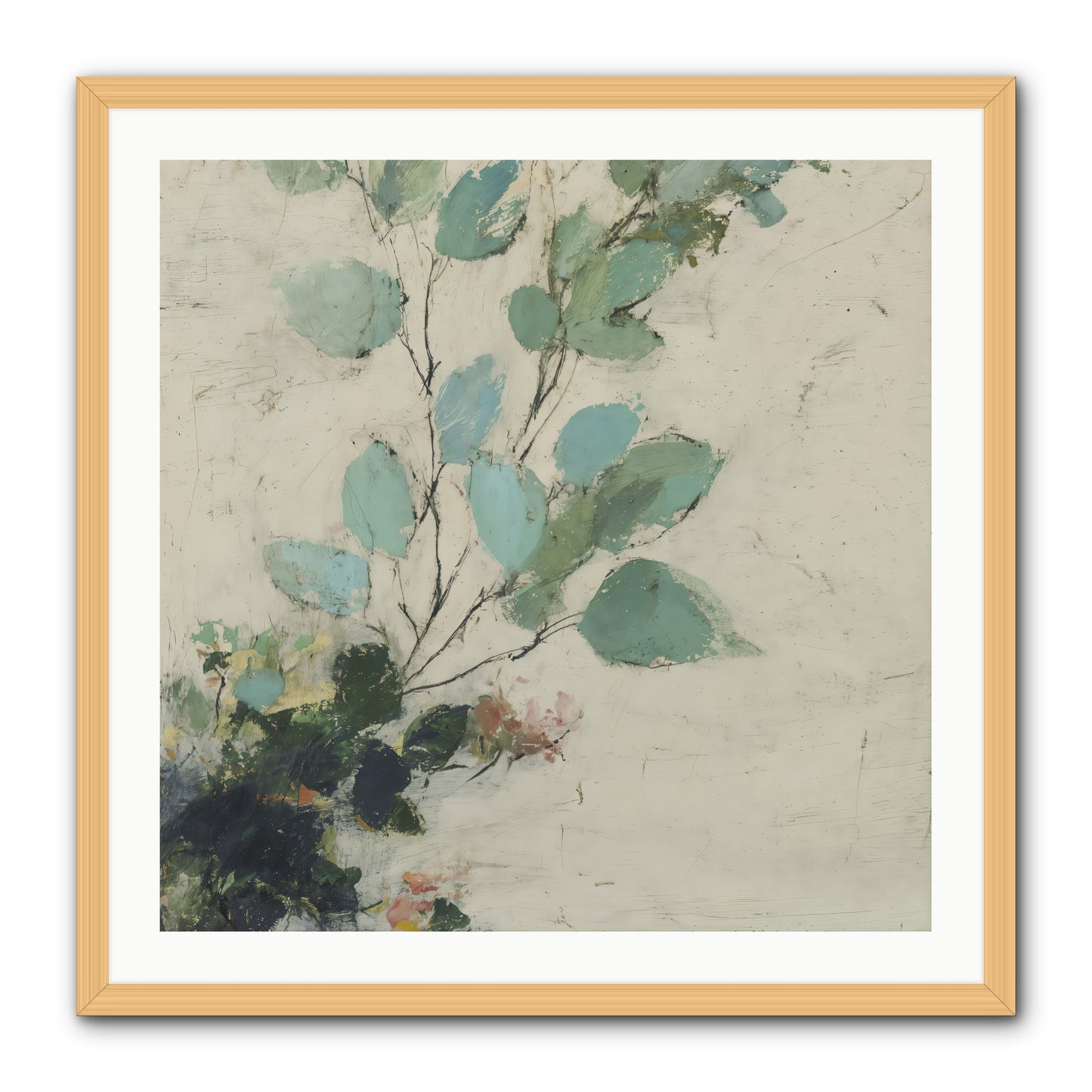 Sacred Beloved -- Framed Print - Natural 30x30