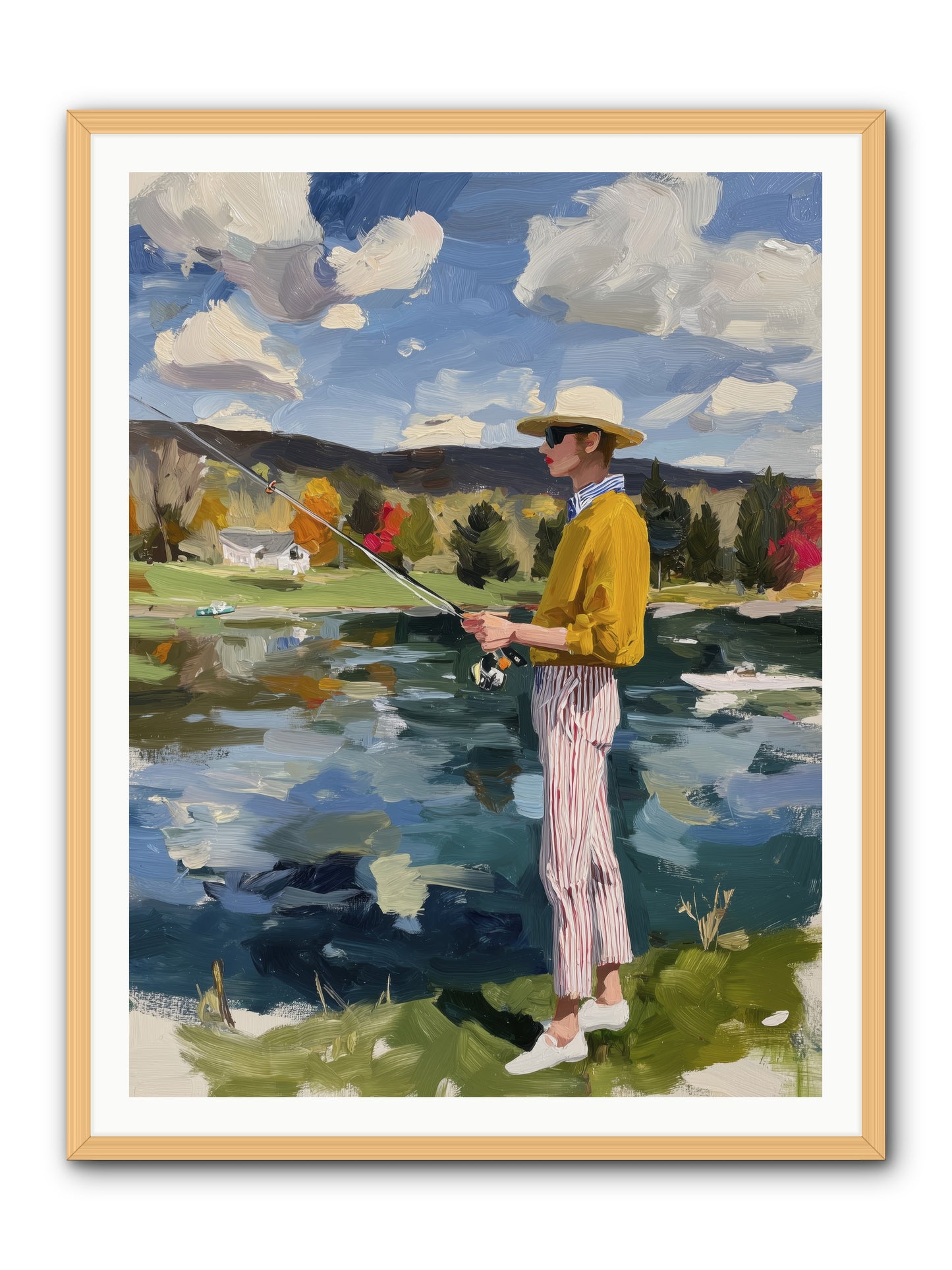 Saturday Serenity.png -- Framed Print - Natural 36x48
