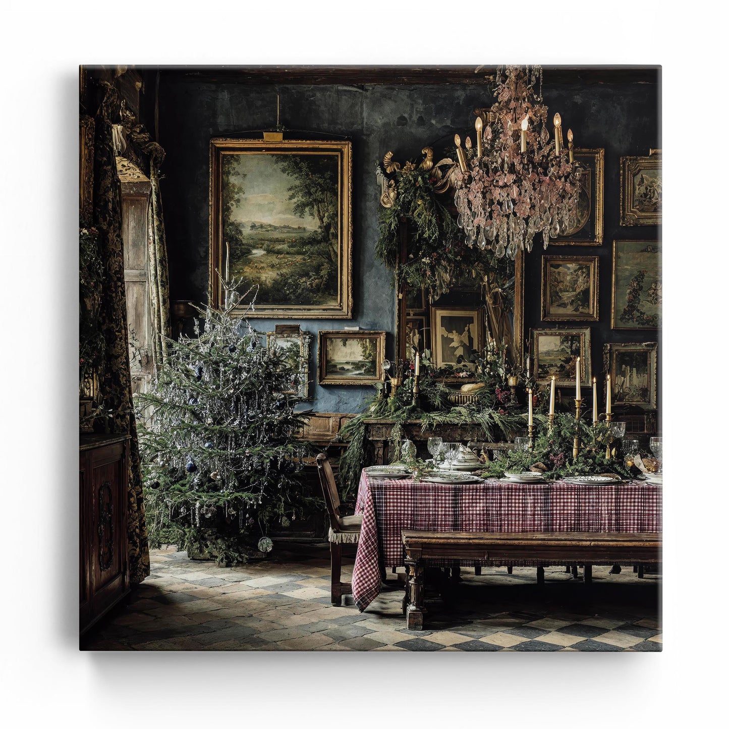 When Silver Light Meets Snowfall