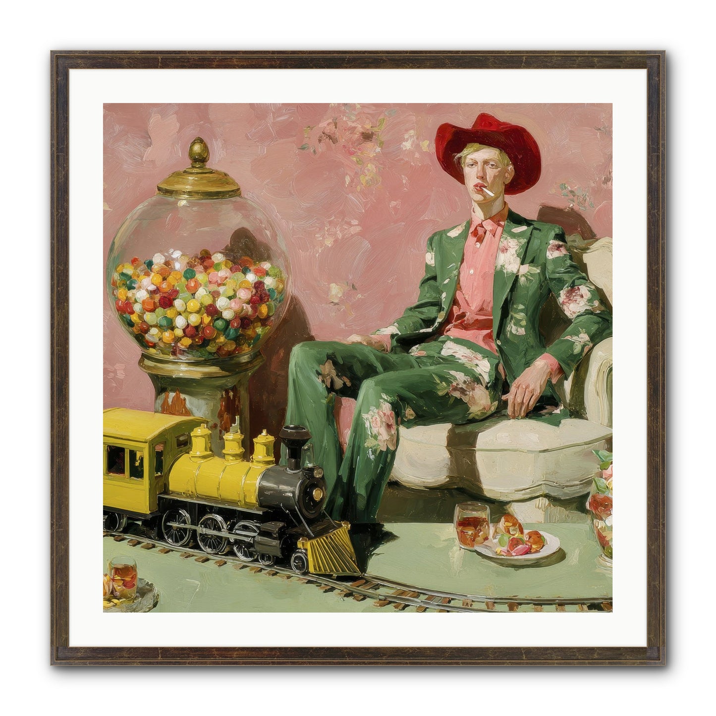 A Handbook For Gentle Eccentrics Framed Print - Slimwoods Black/Gold 30x30