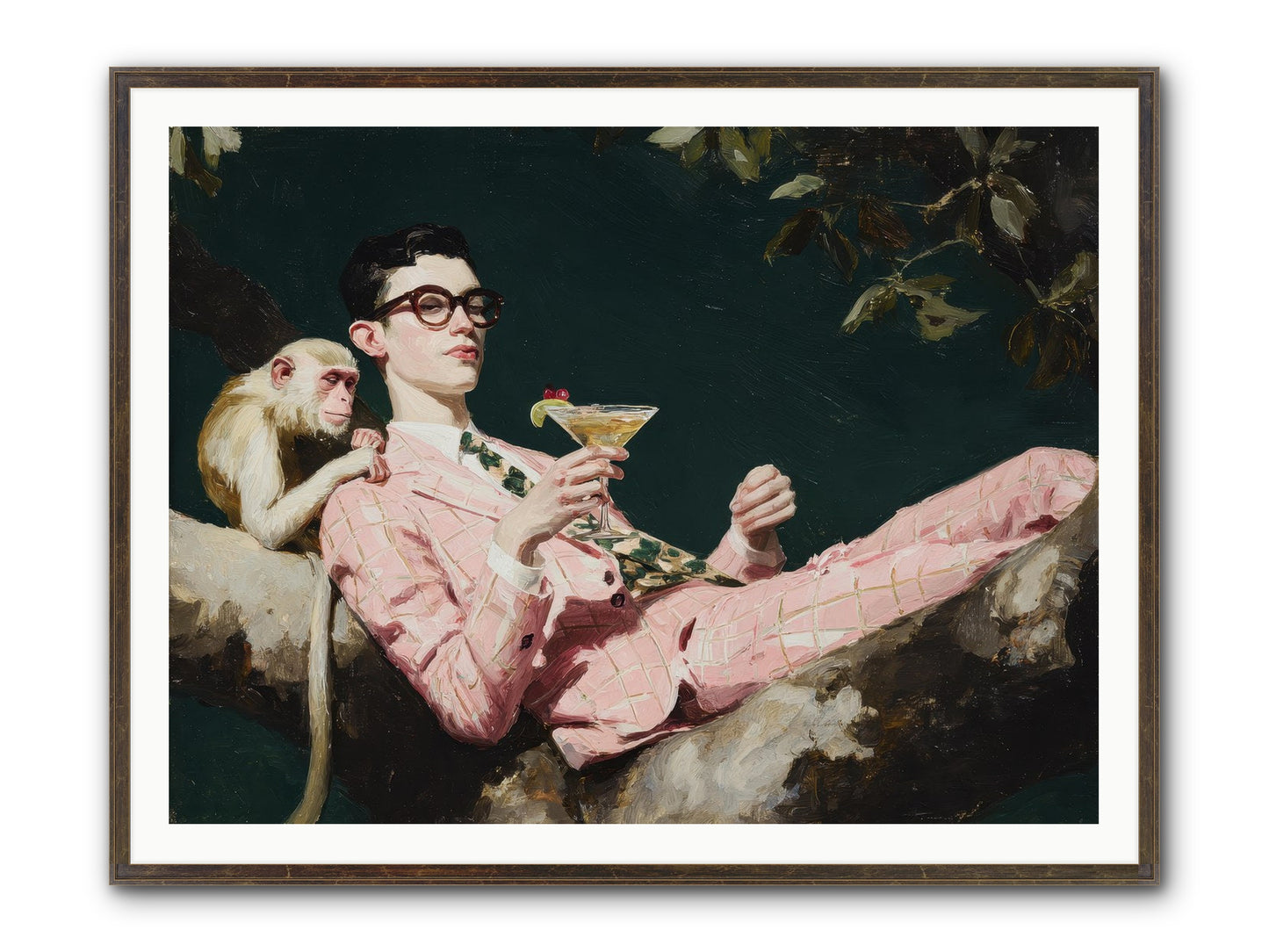 A Season Of Polite Fugitives Framed Print - Slimwoods Black/Gold 48x36