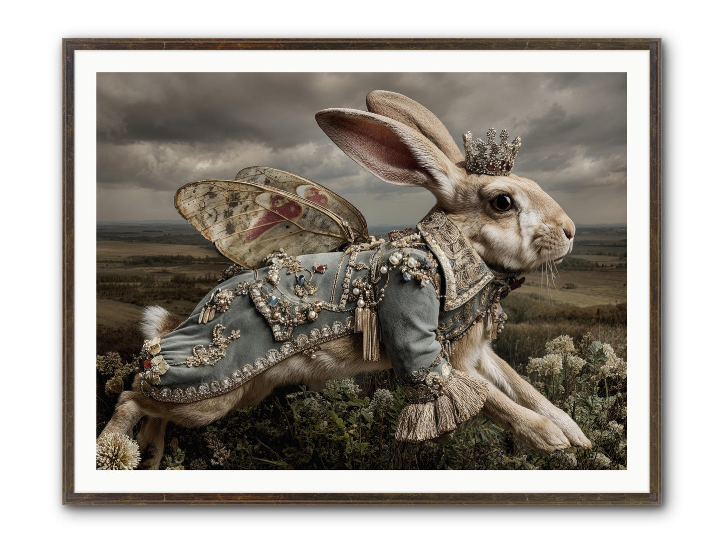 A Theory Of Bloom No.1 Framed Print - Slimwoods Black/Gold 48x36
