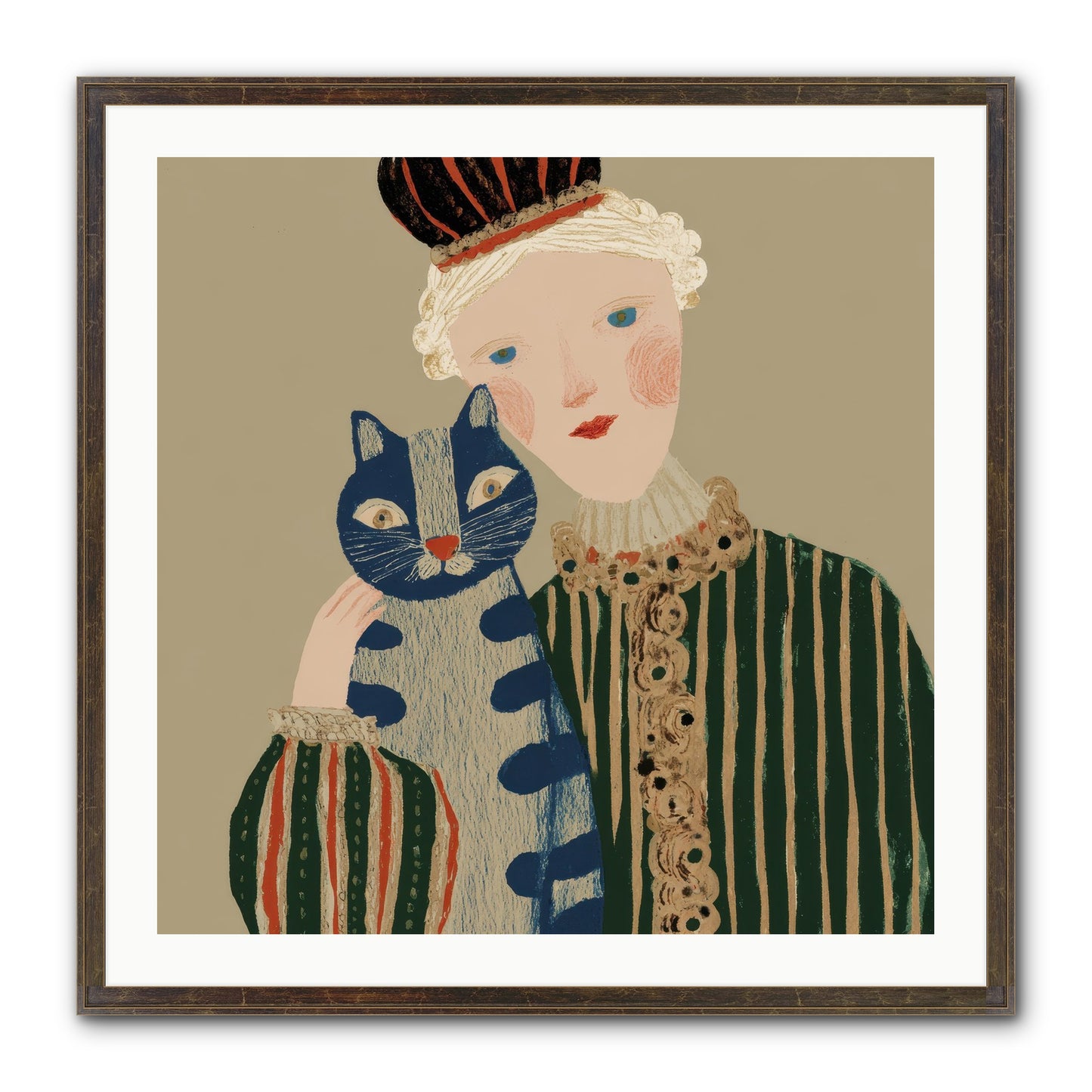 A Trace Of Gold Framed Print - Slimwoods Black/Gold 30x30