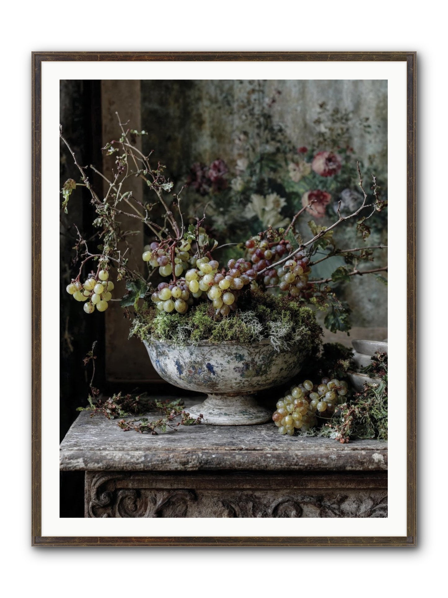 Beatrix Framed Print - Slimwoods Black/Gold 36x48