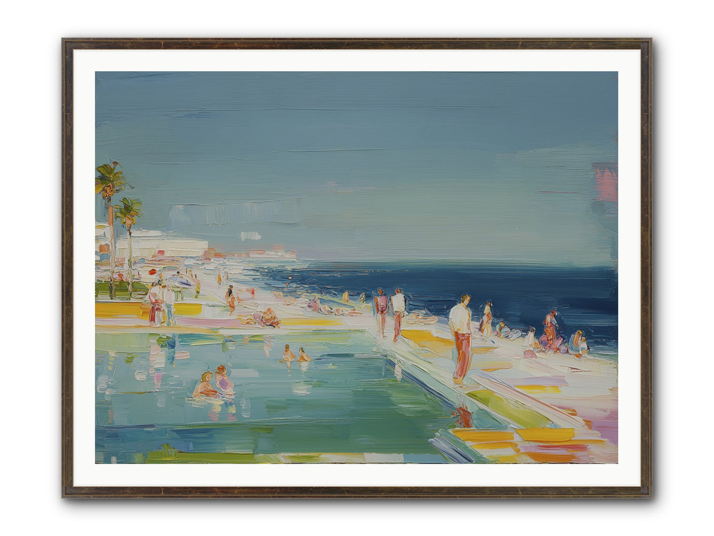 First Light Seduction Framed Print - Slimwoods Black/Gold 48x36