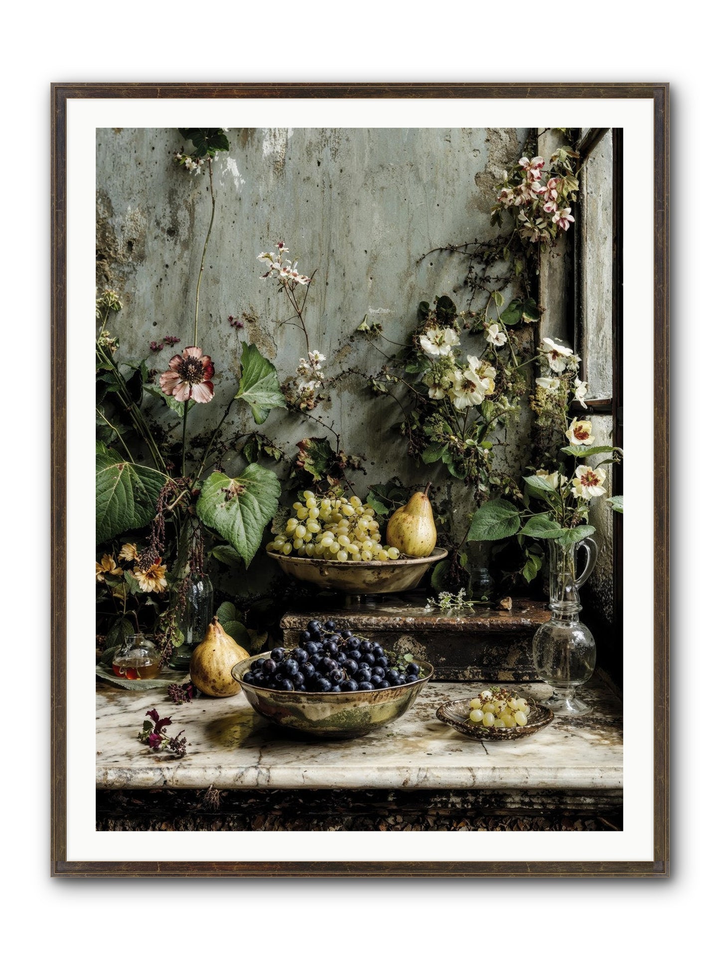 Grace Lives Askew Framed Print - Slimwoods Black/Gold 36x48