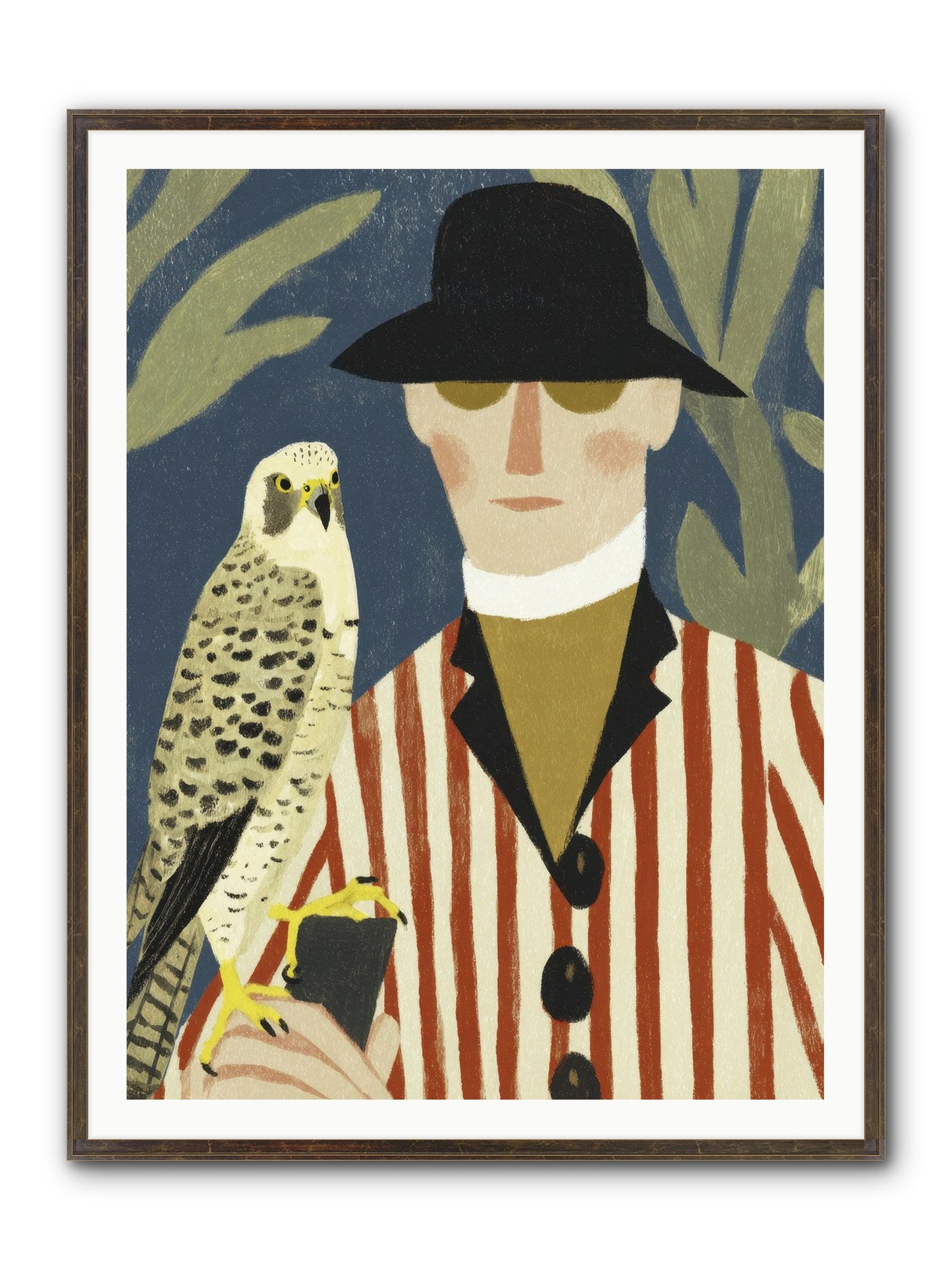 He Painted Birds From Memory Framed Print - Slimwoods Black/Gold 36x48