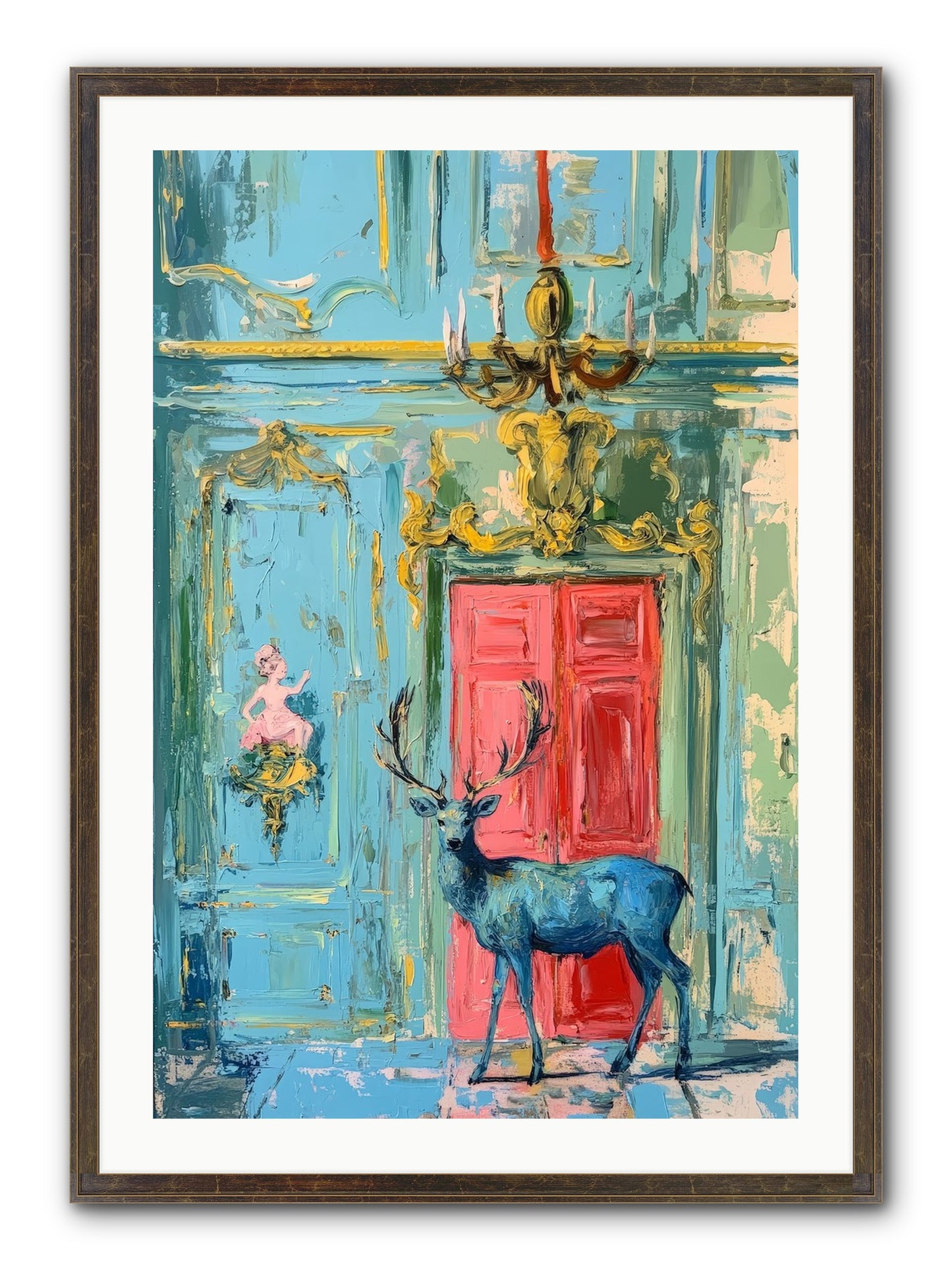 Highland Wanderer Framed Print - Slimwoods Black/Gold 24x36