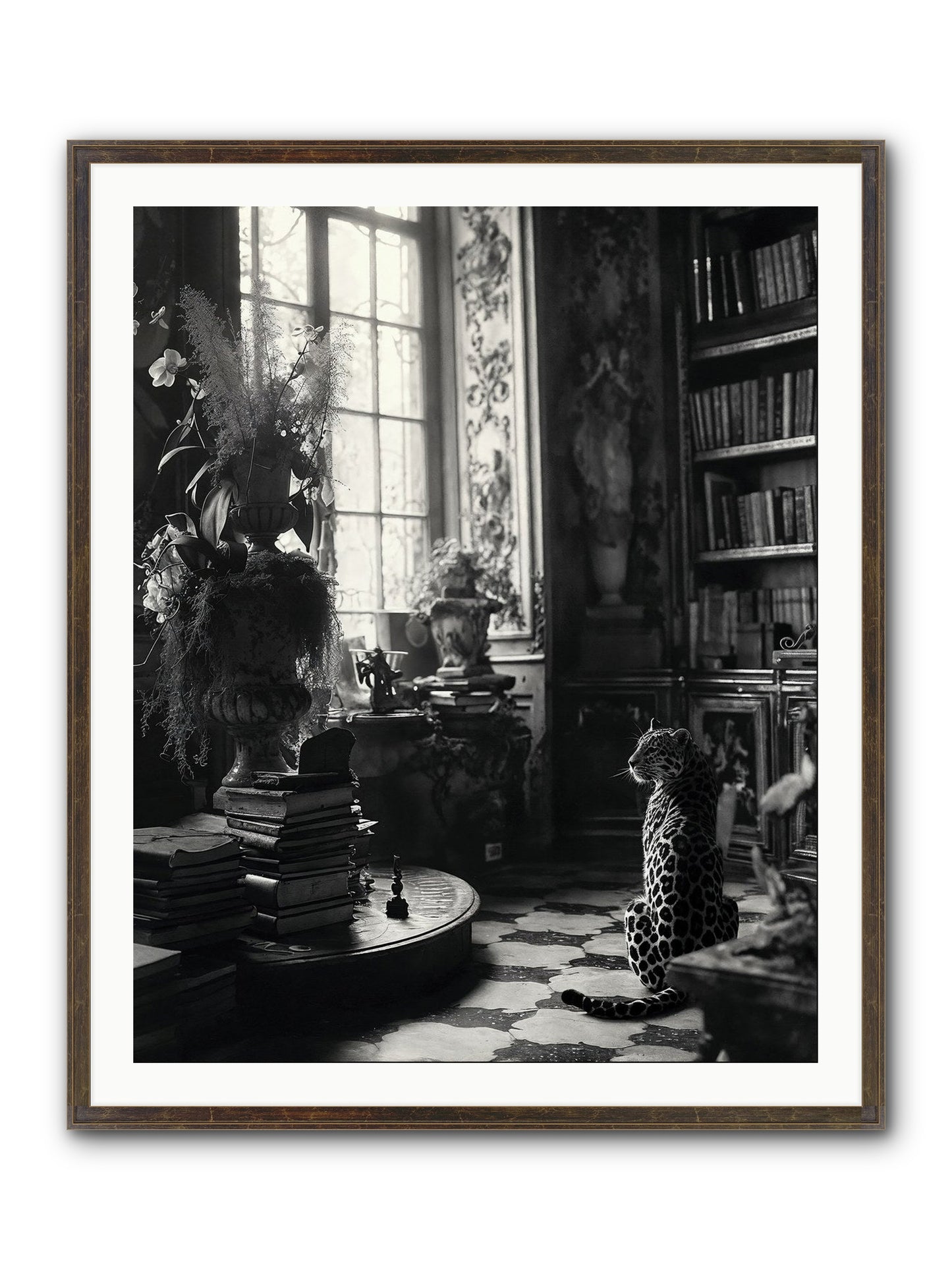 Jasper Framed Print - Slimwoods Black/Gold 32x40