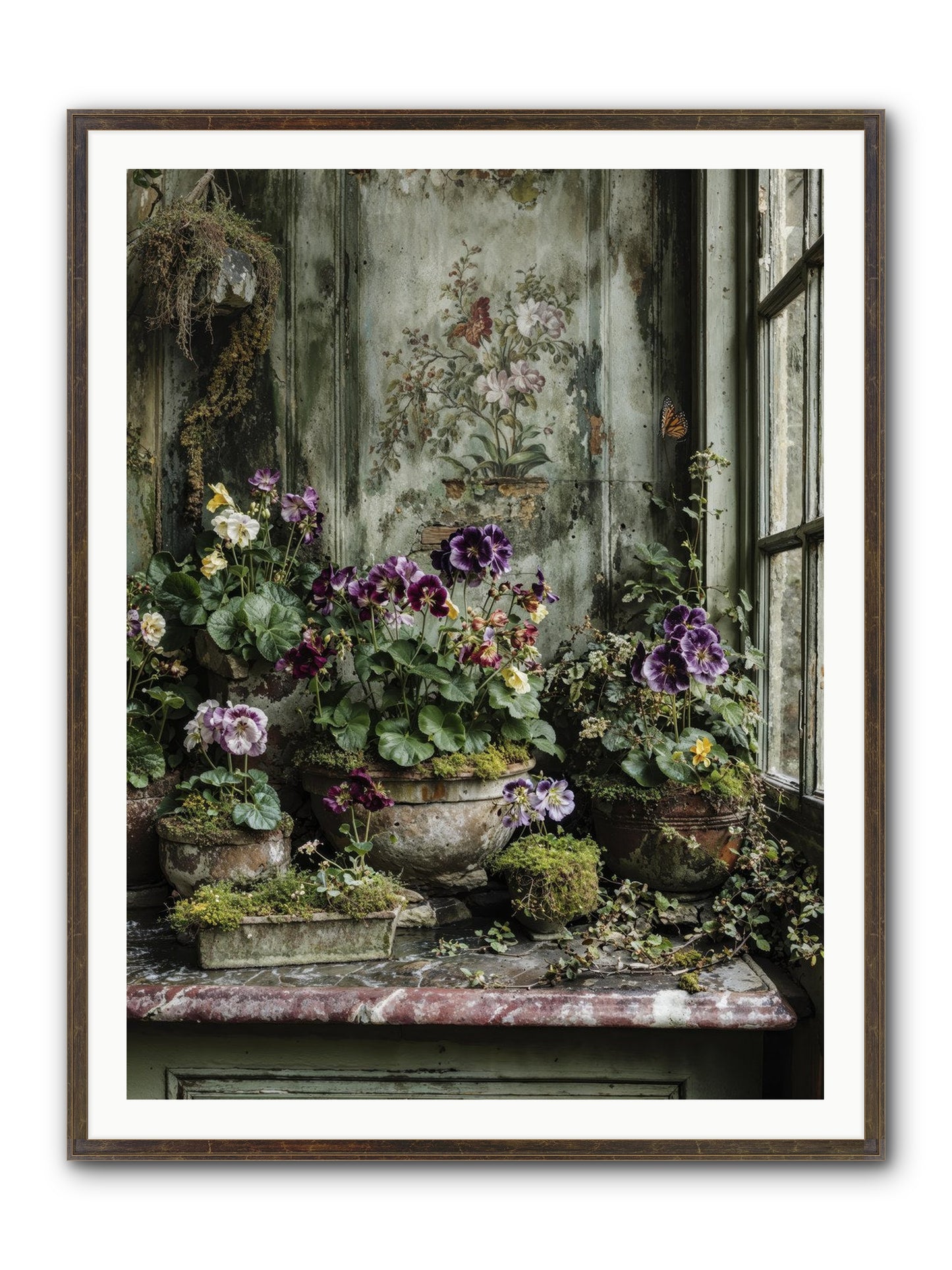 Love Grown Tender Framed Print - Slimwoods Black/Gold 36x48