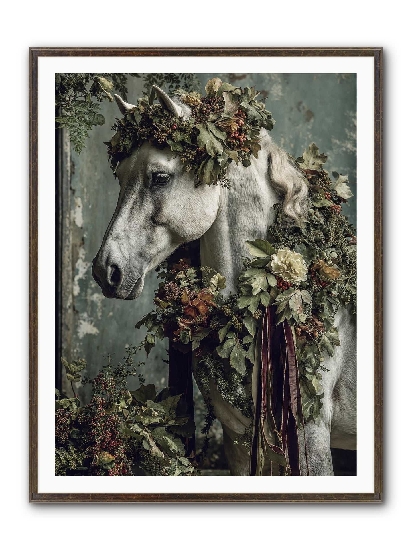 Madrigal Framed Print - Slimwoods Black/Gold 36x48