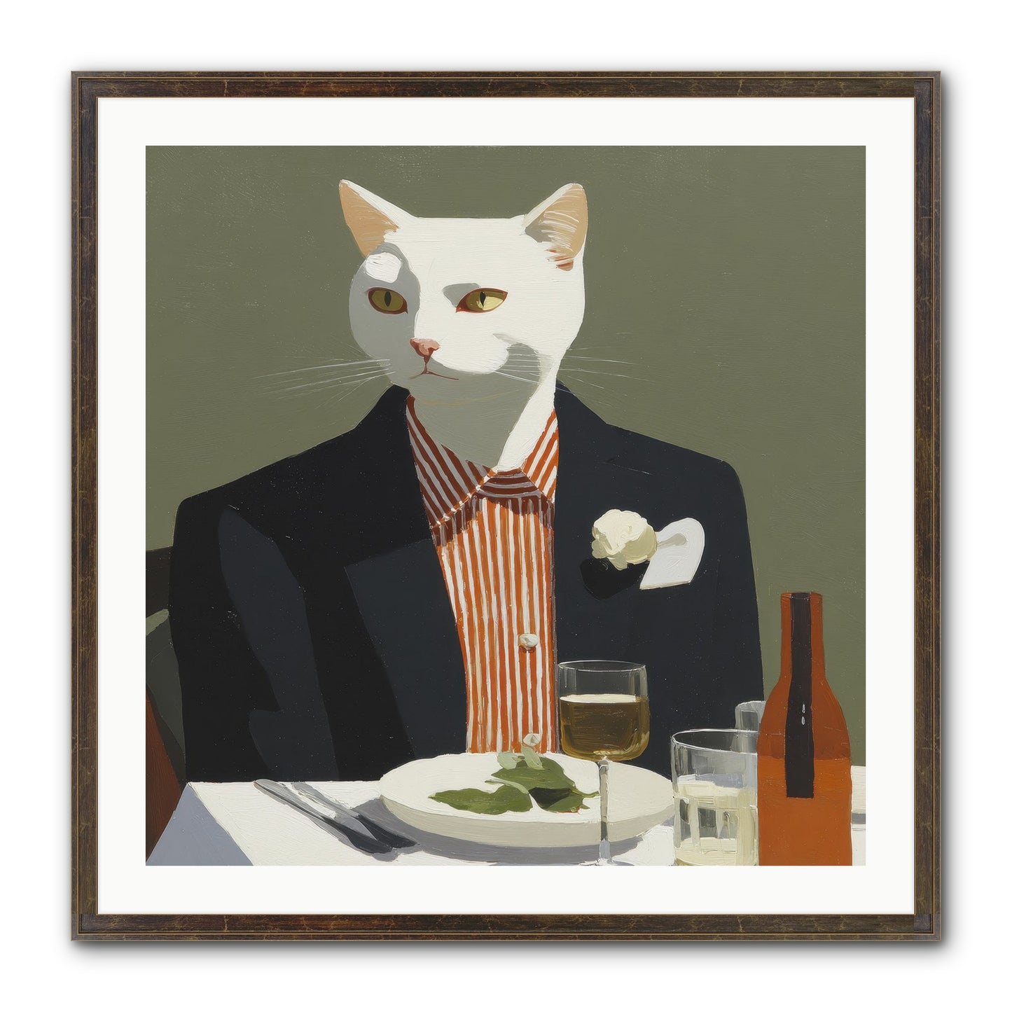 Manners Made The Moment Framed Print - Slimwoods Black/Gold 30x30