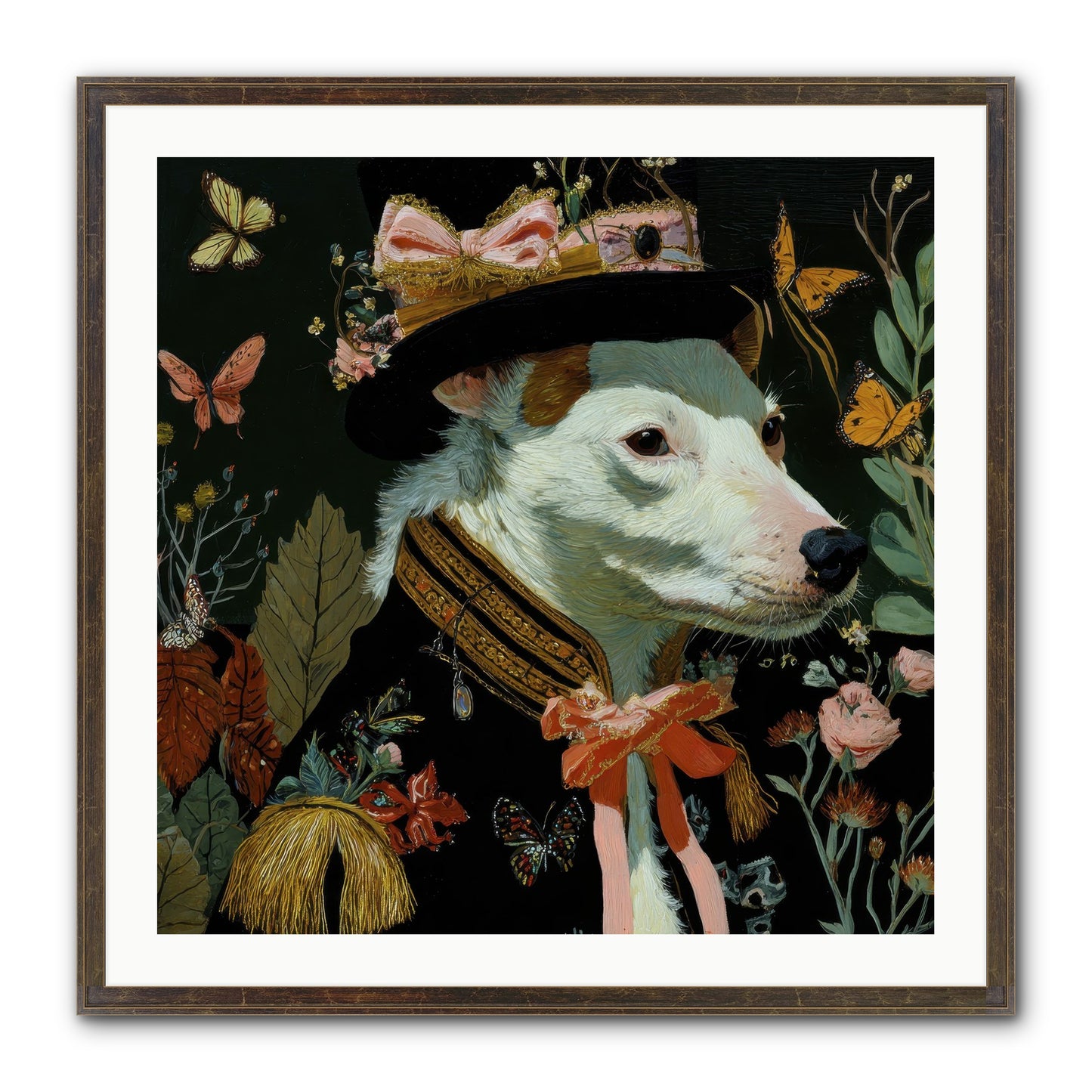 Meadow’s Folly Framed Print - Slimwoods Black/Gold 30x30