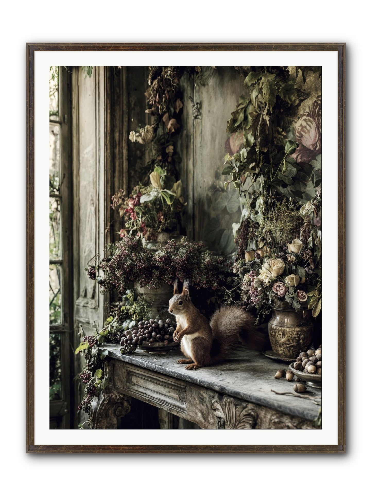 Millie Framed Print - Slimwoods Black/Gold 36x48
