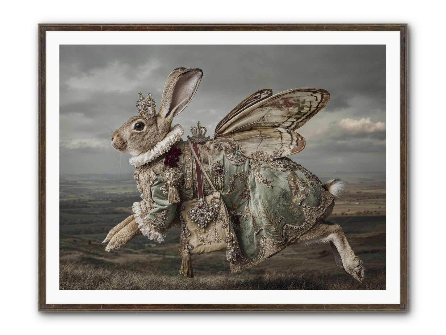 Mintwater Diaries No.1 Framed Print - Slimwoods Black/Gold 48x36