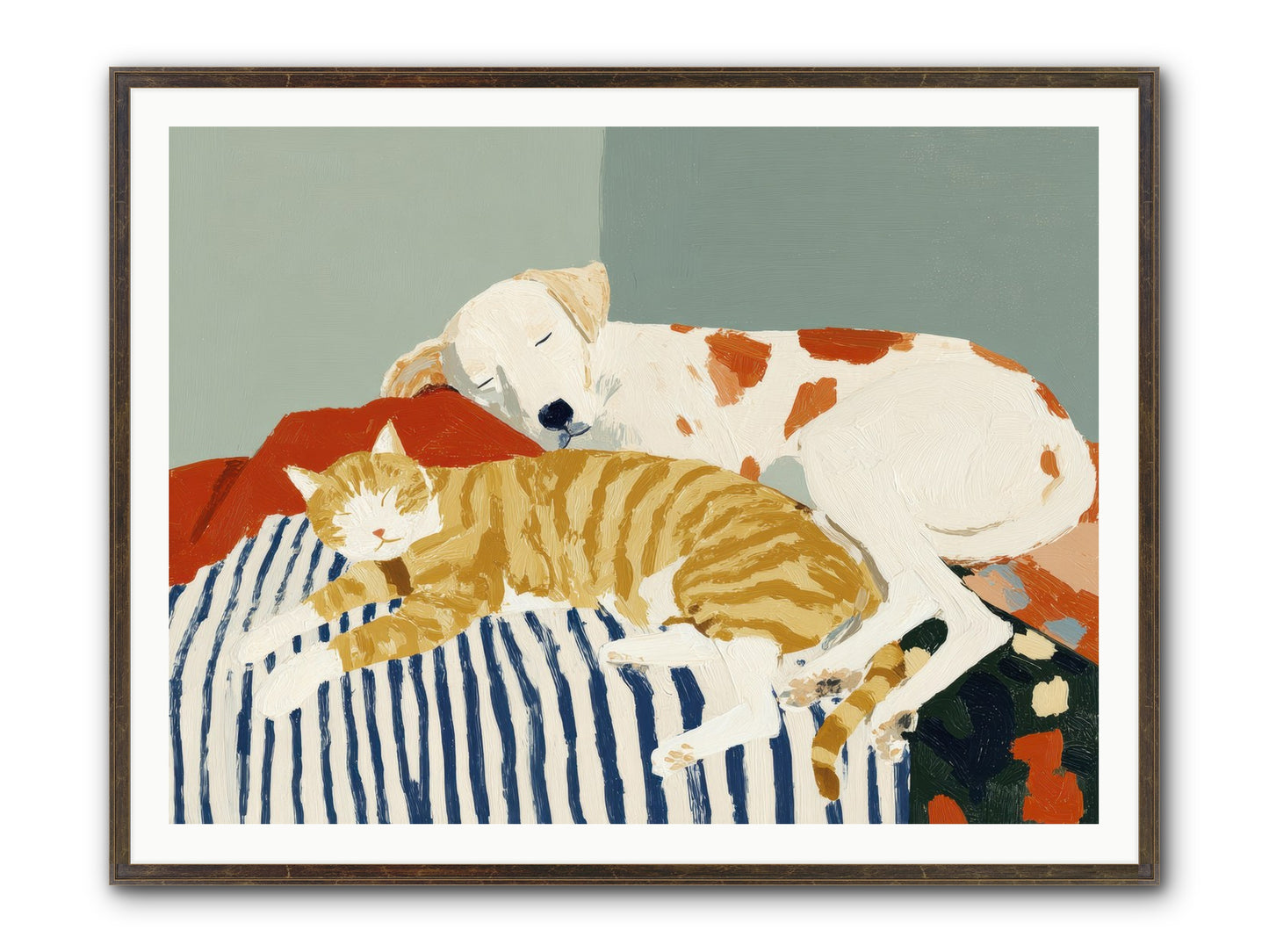 Morning Rituals Framed Print - Slimwoods Black/Gold 48x36