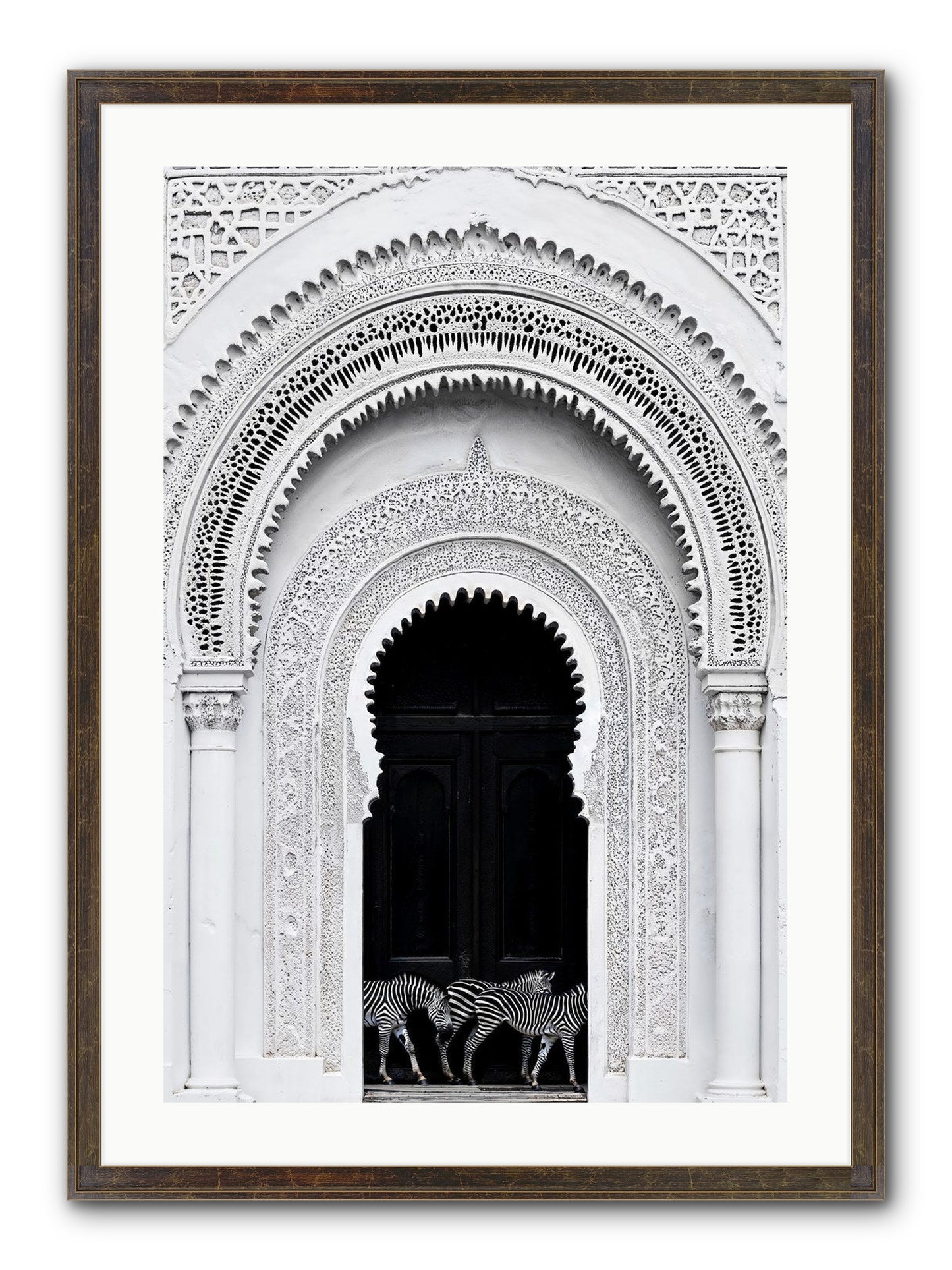 Nomad's Note Framed Print - Slimwoods Black/Gold 20x30