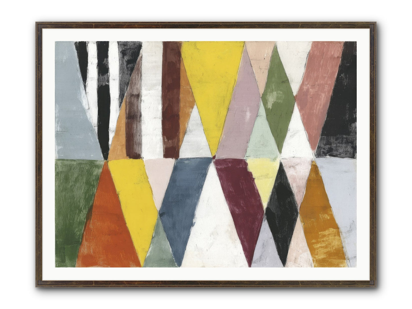 Pepper Grass Framed Print - Slimwoods Black/Gold 48x36
