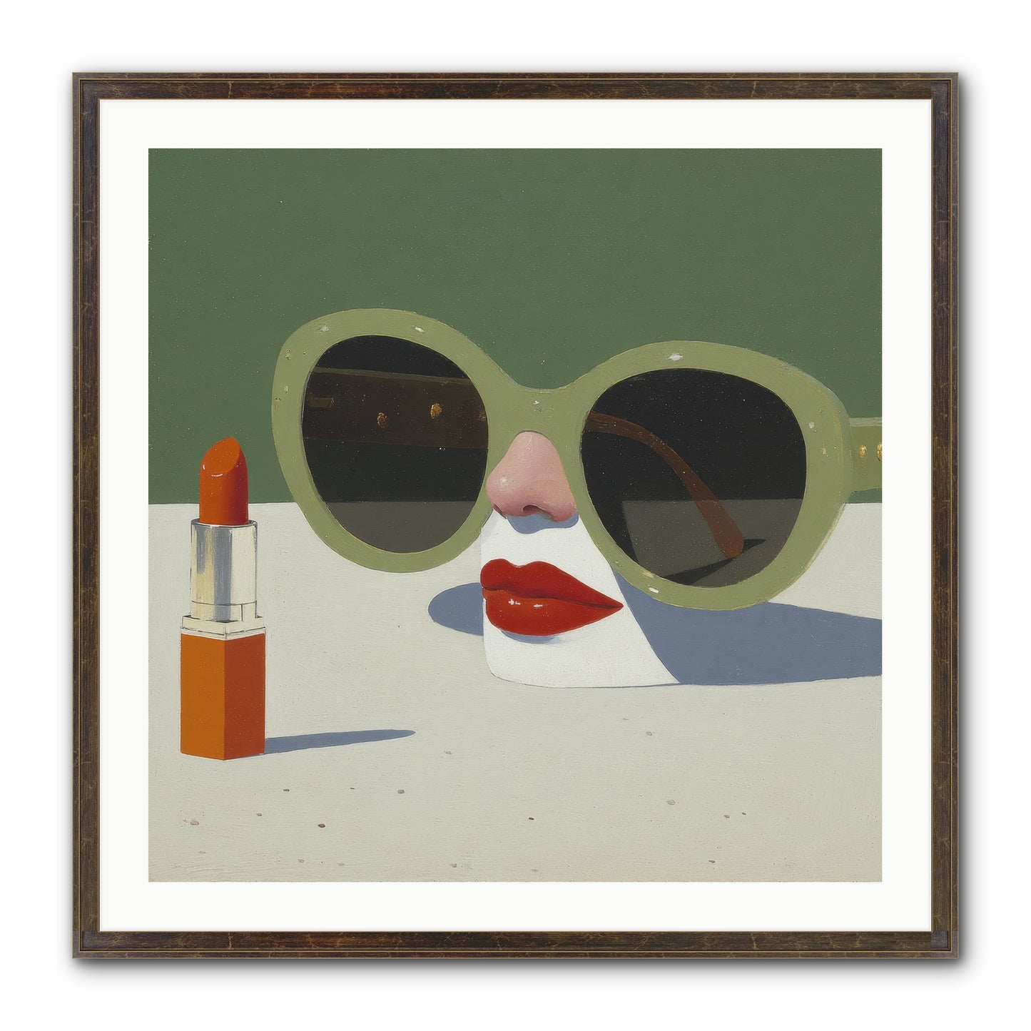 Portrait Of The Vanished Self Framed Print - Slimwoods Black/Gold 30x30
