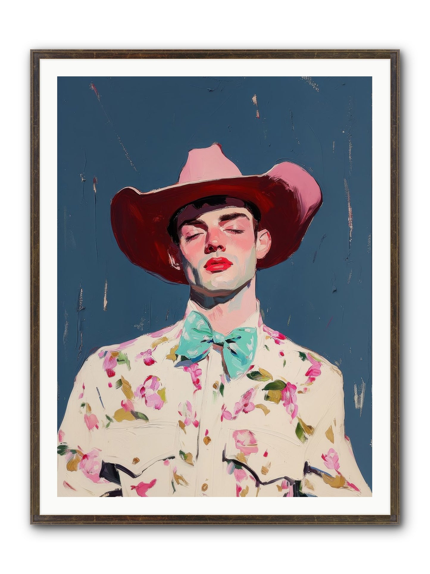 Range Lord Framed Print - Slimwoods Black/Gold 36x48