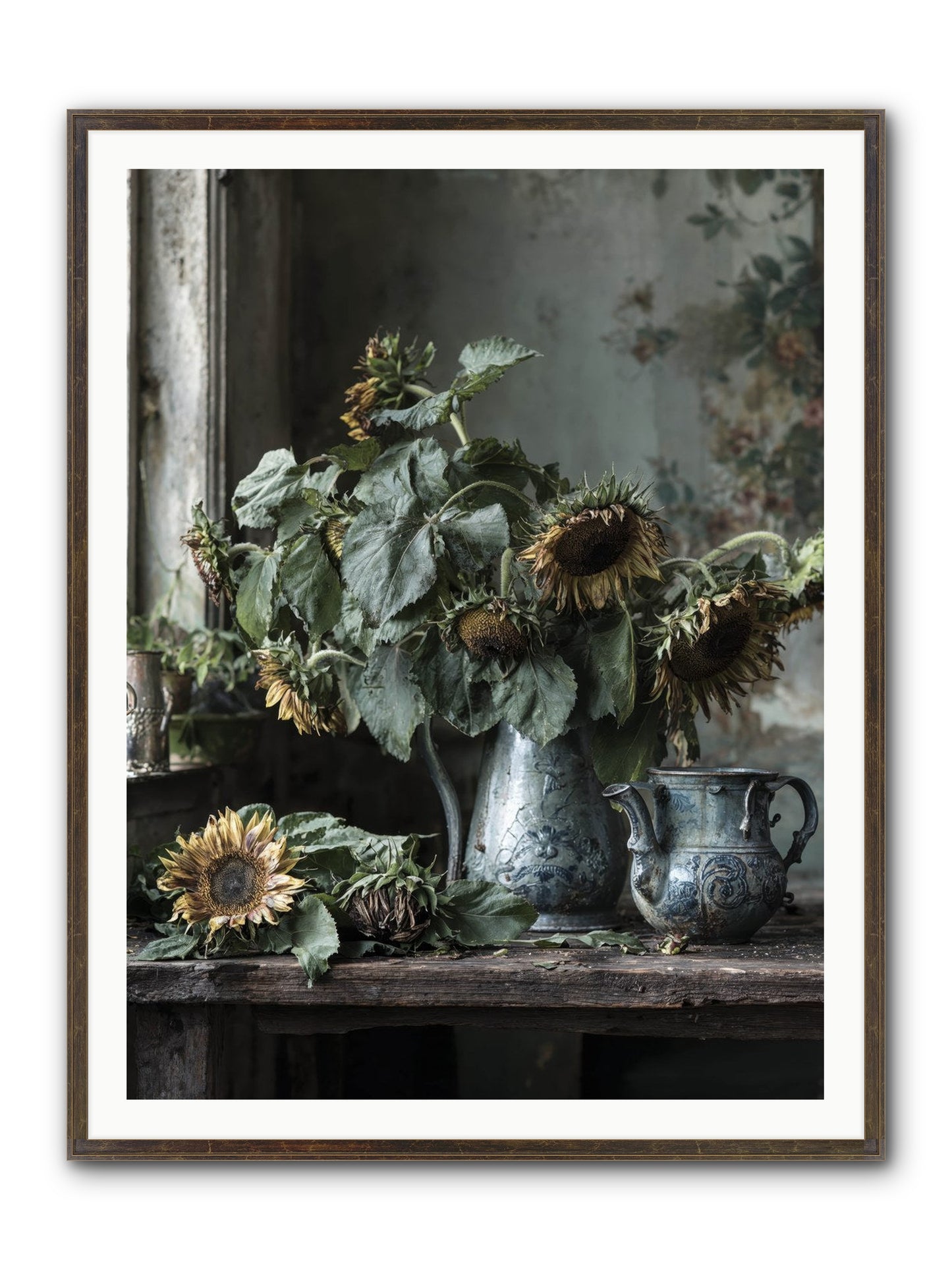 Summer's Swan Song Framed Print - Slimwoods Black/Gold 36x48