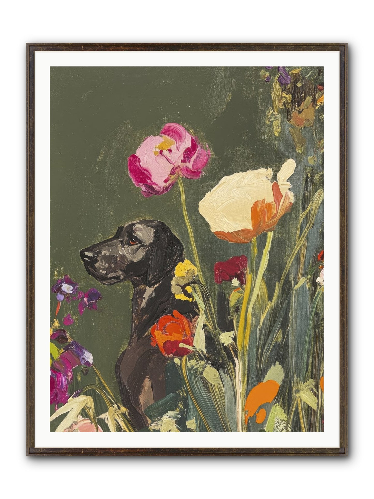 Sunday's Sweet Boy Framed Print - Slimwoods Black/Gold 36x48