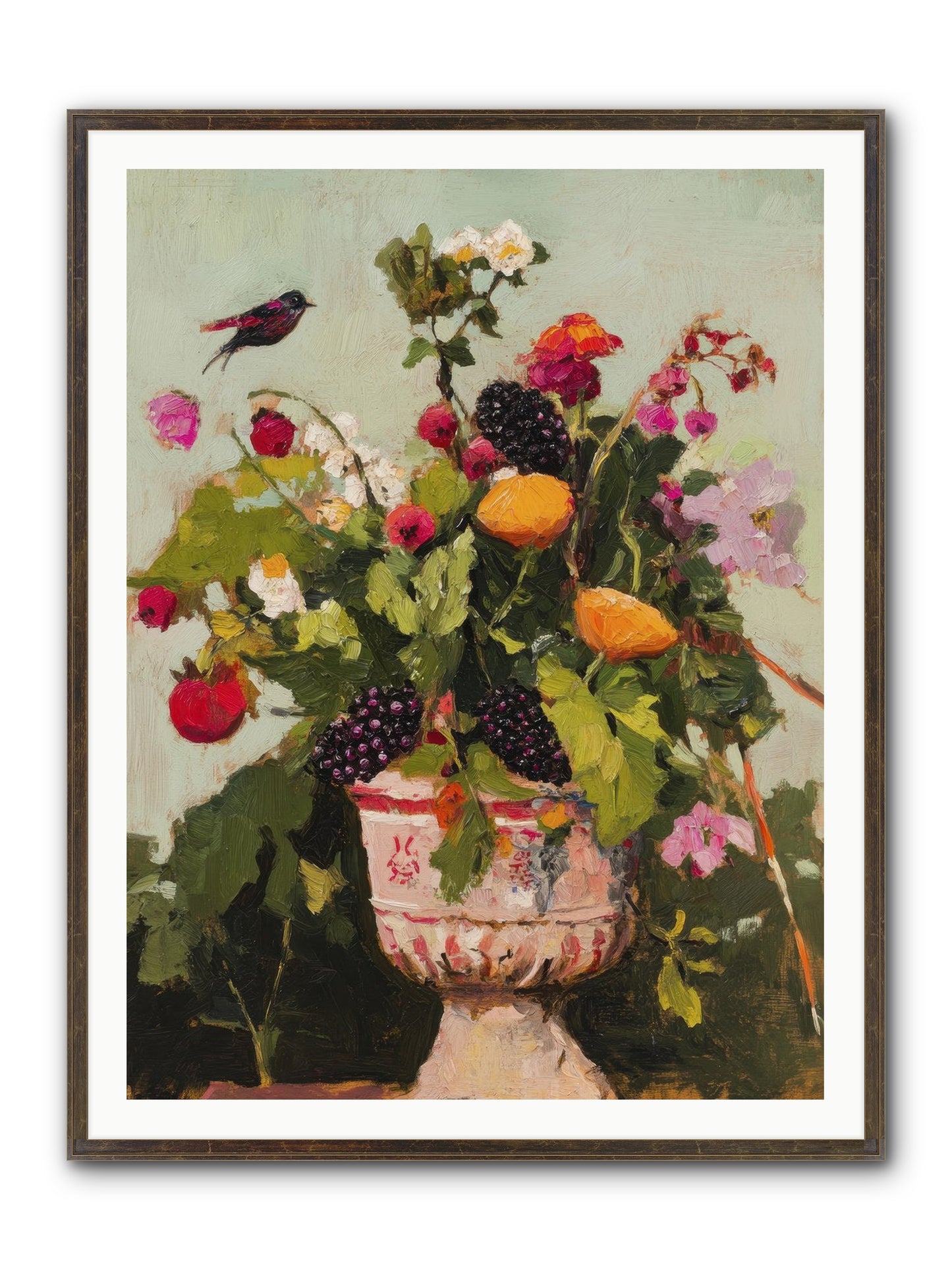 Sylvan Devotion Framed Print - Slimwoods Black/Gold 36x48