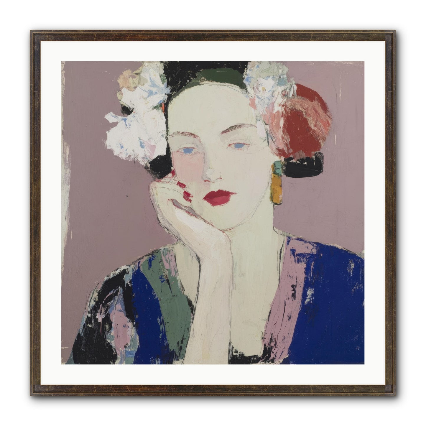 The Daydreamer's Companion Framed Print - Slimwoods Black/Gold 30x30