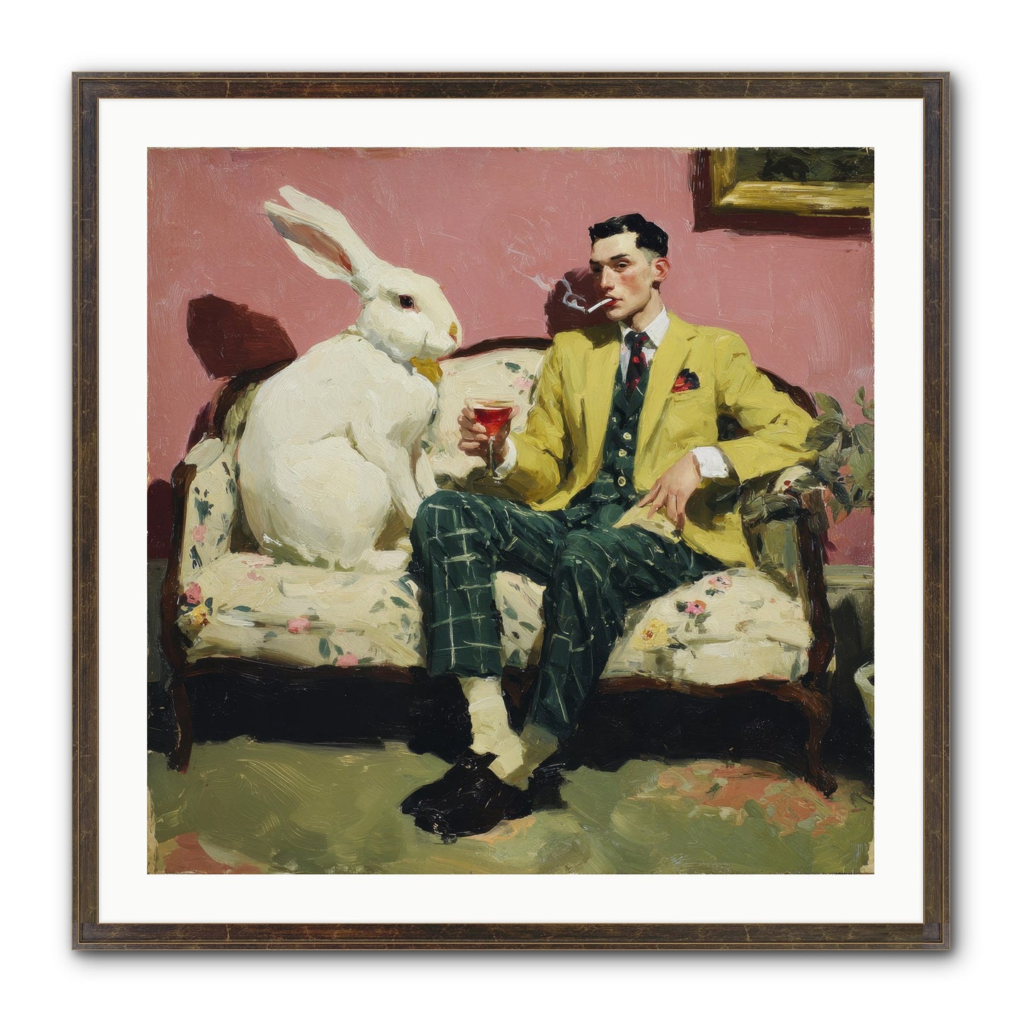The Eccentricist’s Companion Framed Print - Slimwoods Black/Gold 30x30
