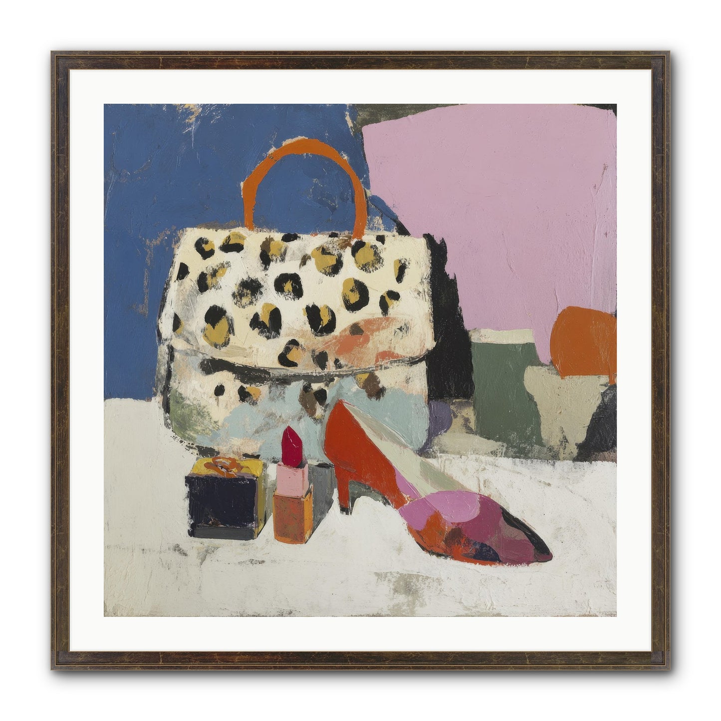 The Getting Ready Ritual Framed Print - Slimwoods Black/Gold 30x30