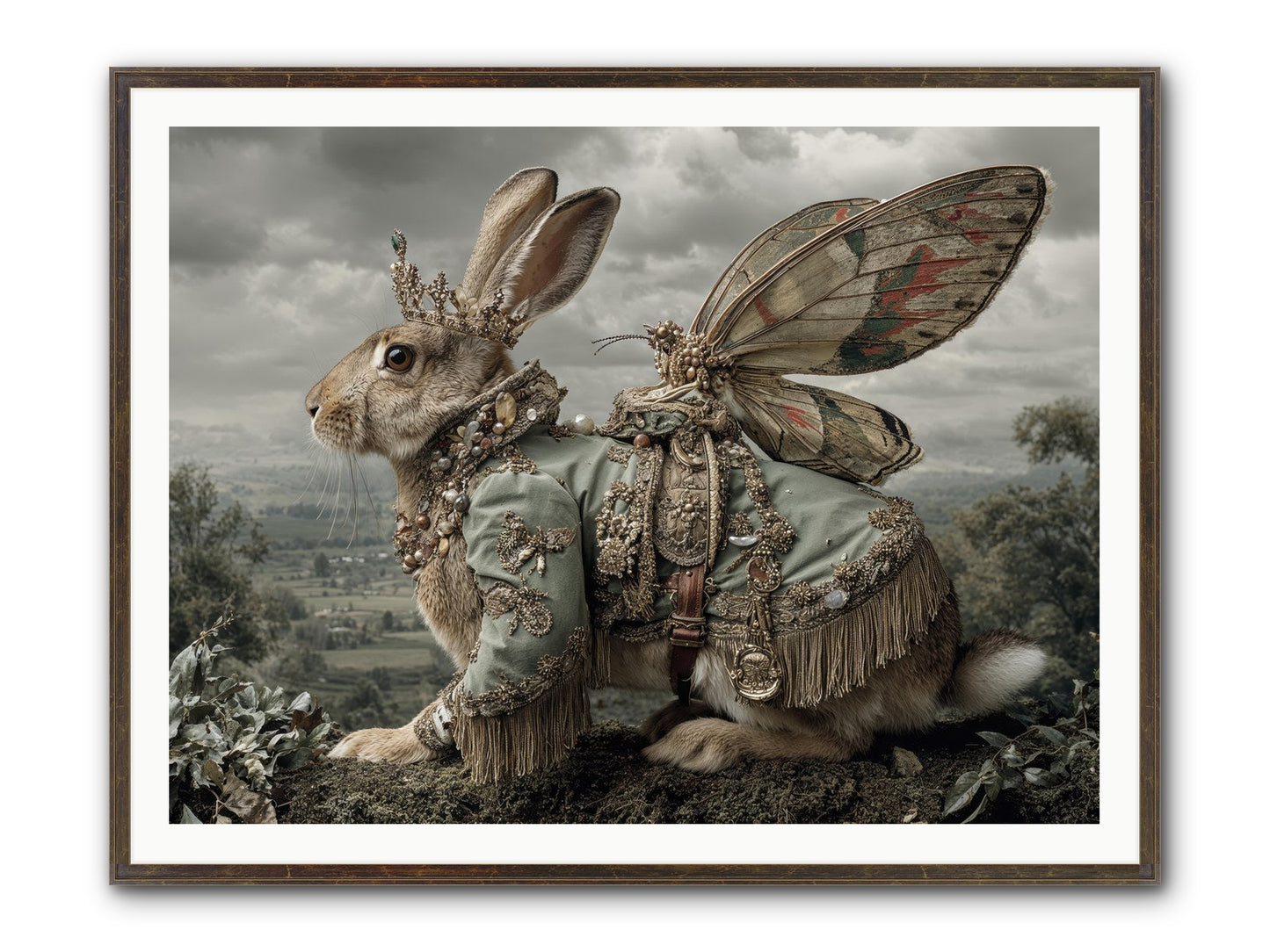 The Last Apricot Market Framed Print - Slimwoods Black/Gold 48x36