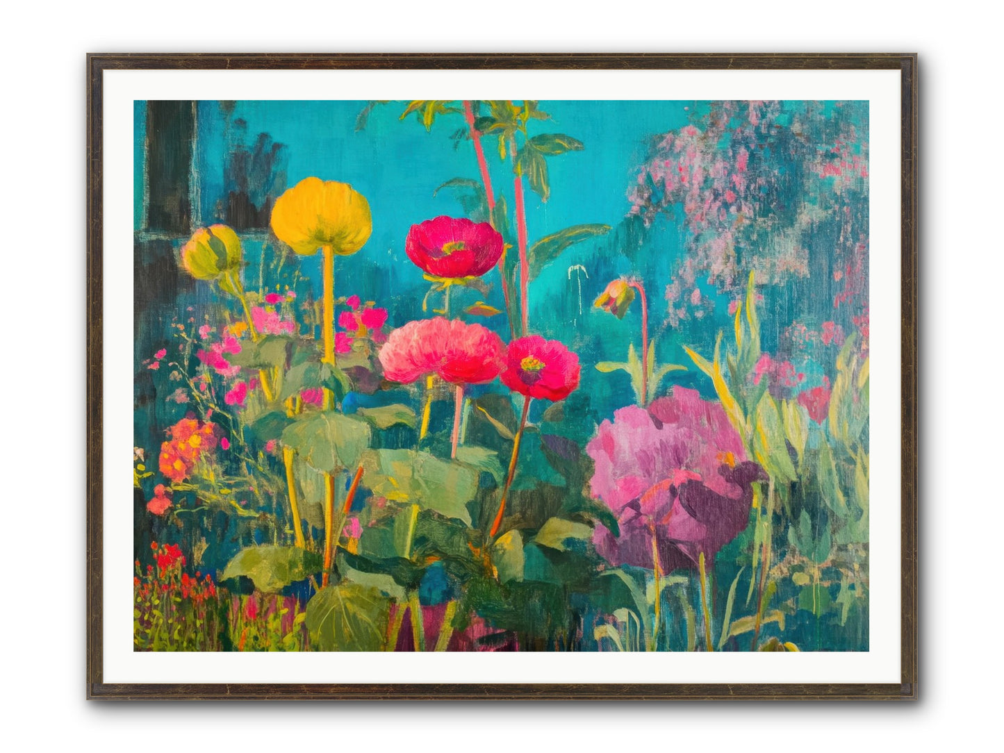 Untamed Opulence Framed Print - Slimwoods Black/Gold 48x36
