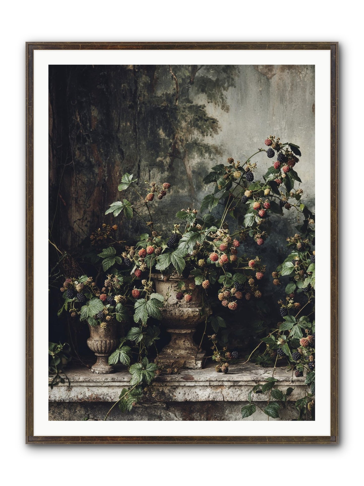 Where Yesterday Lives Framed Print - Slimwoods Black/Gold 36x48