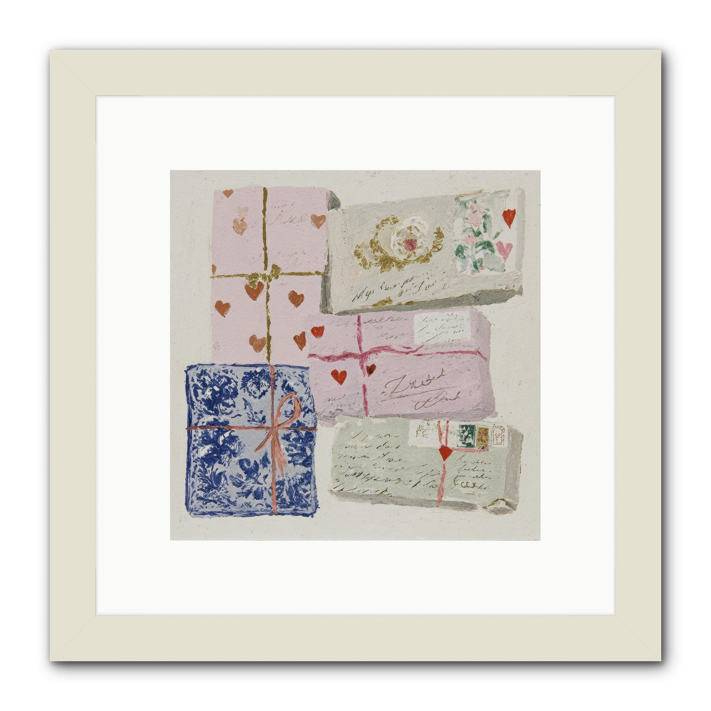 A Cabinet Of Partial Miracles -- Framed Print - White 10x10