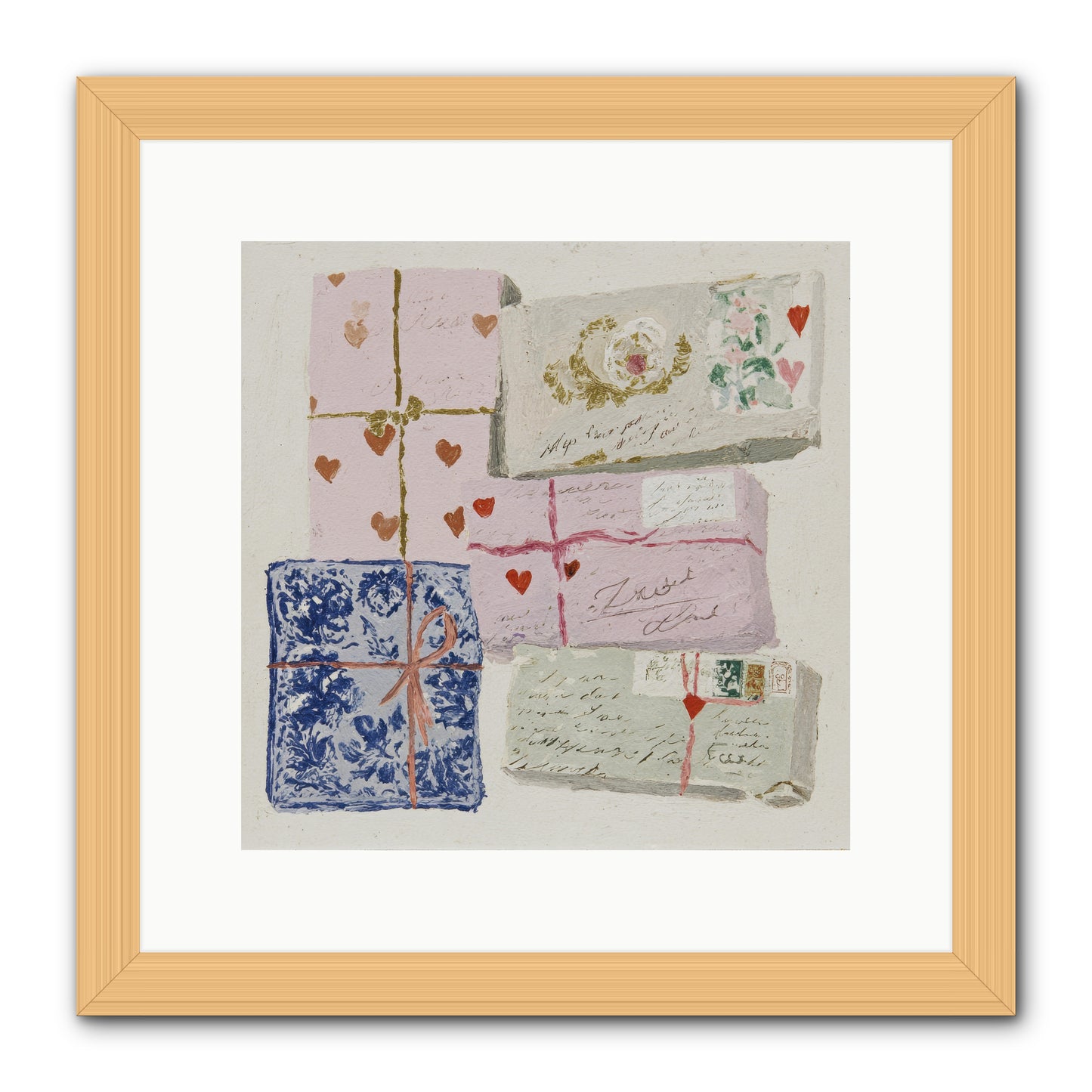 A Cabinet Of Partial Miracles -- Framed Print - Natural 12x12