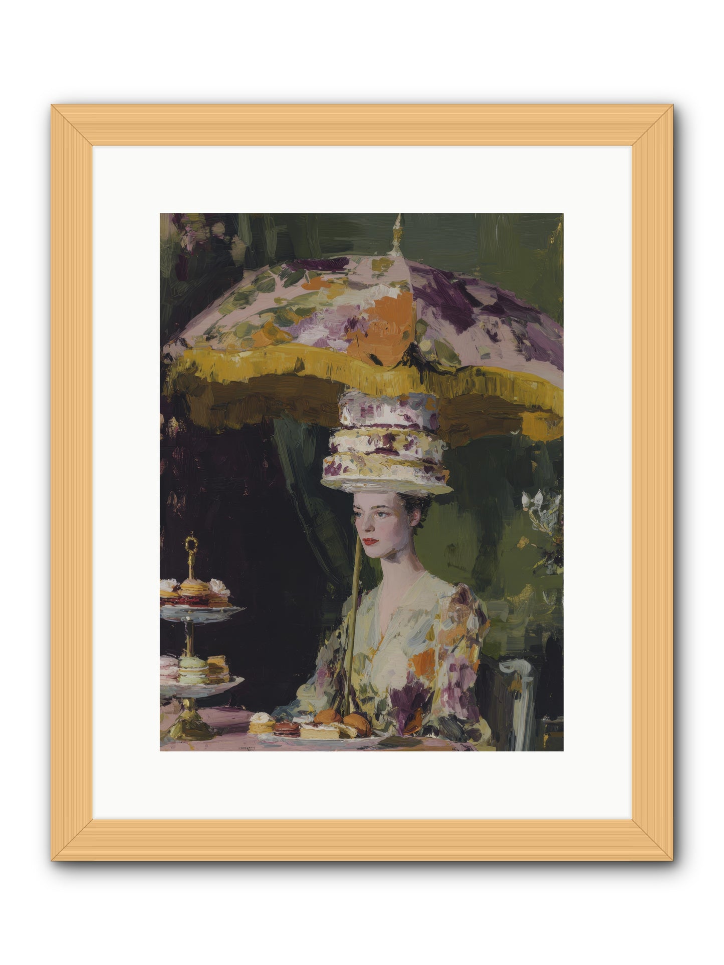 A Catalog of Ponderous Pleasures -- Framed Print - Natural 12x16