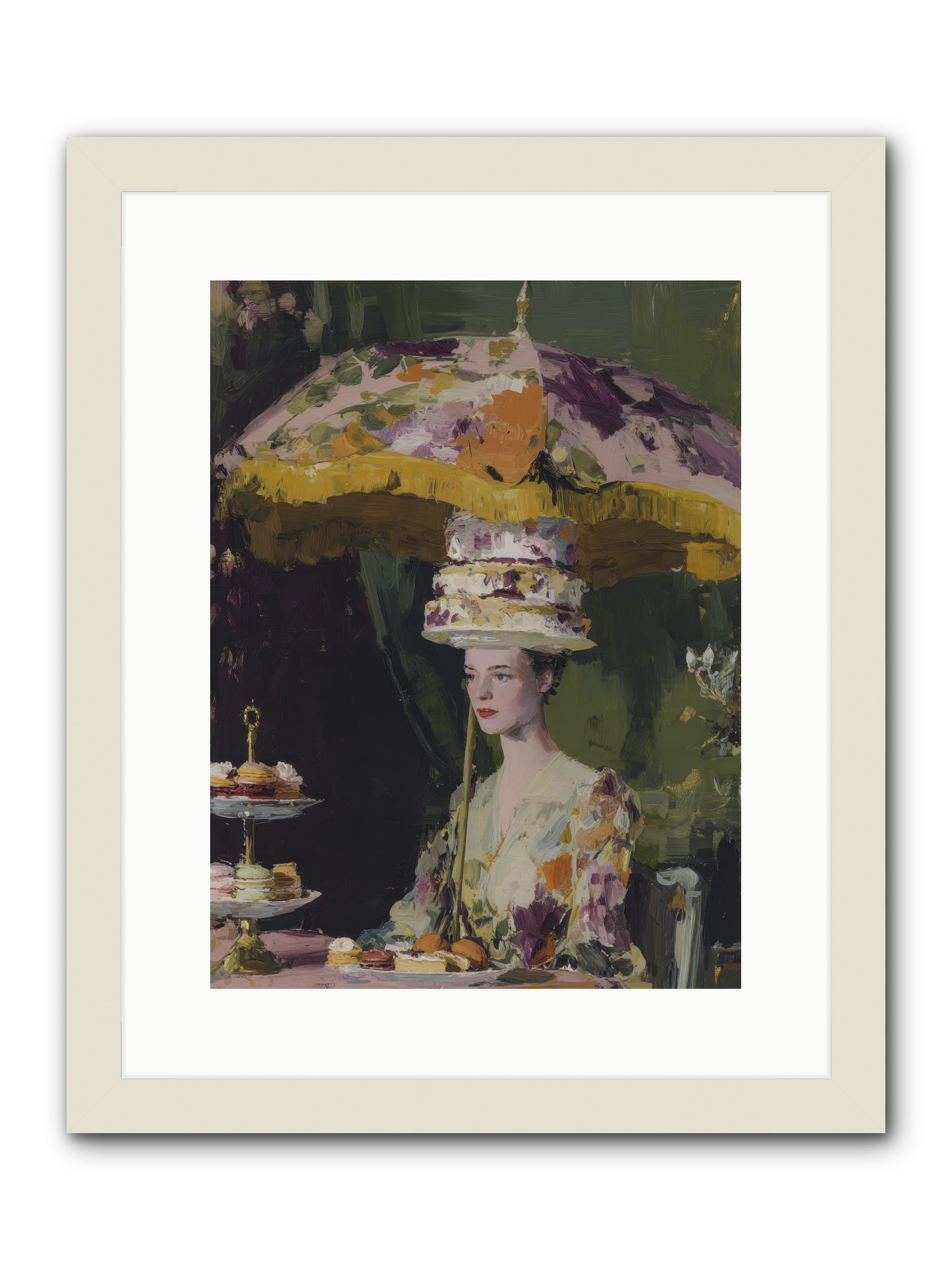 A Catalog of Ponderous Pleasures -- Framed Print - White 12x16