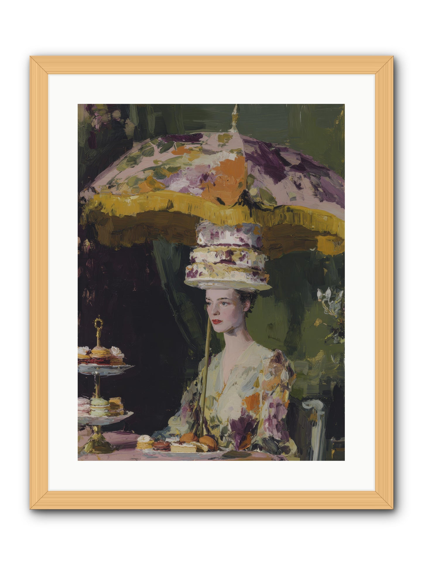 A Catalog of Ponderous Pleasures -- Framed Print - Natural 18x24