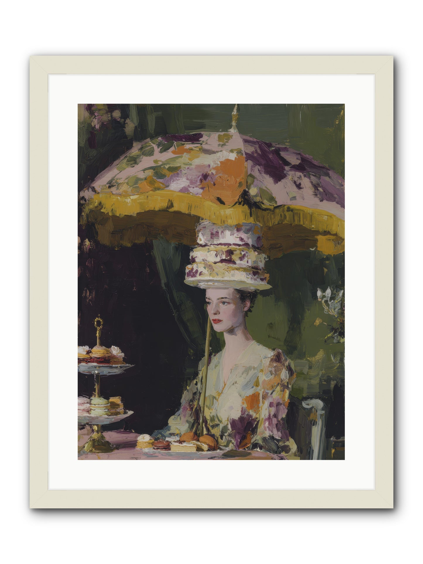 A Catalog of Ponderous Pleasures -- Framed Print - White 18x24