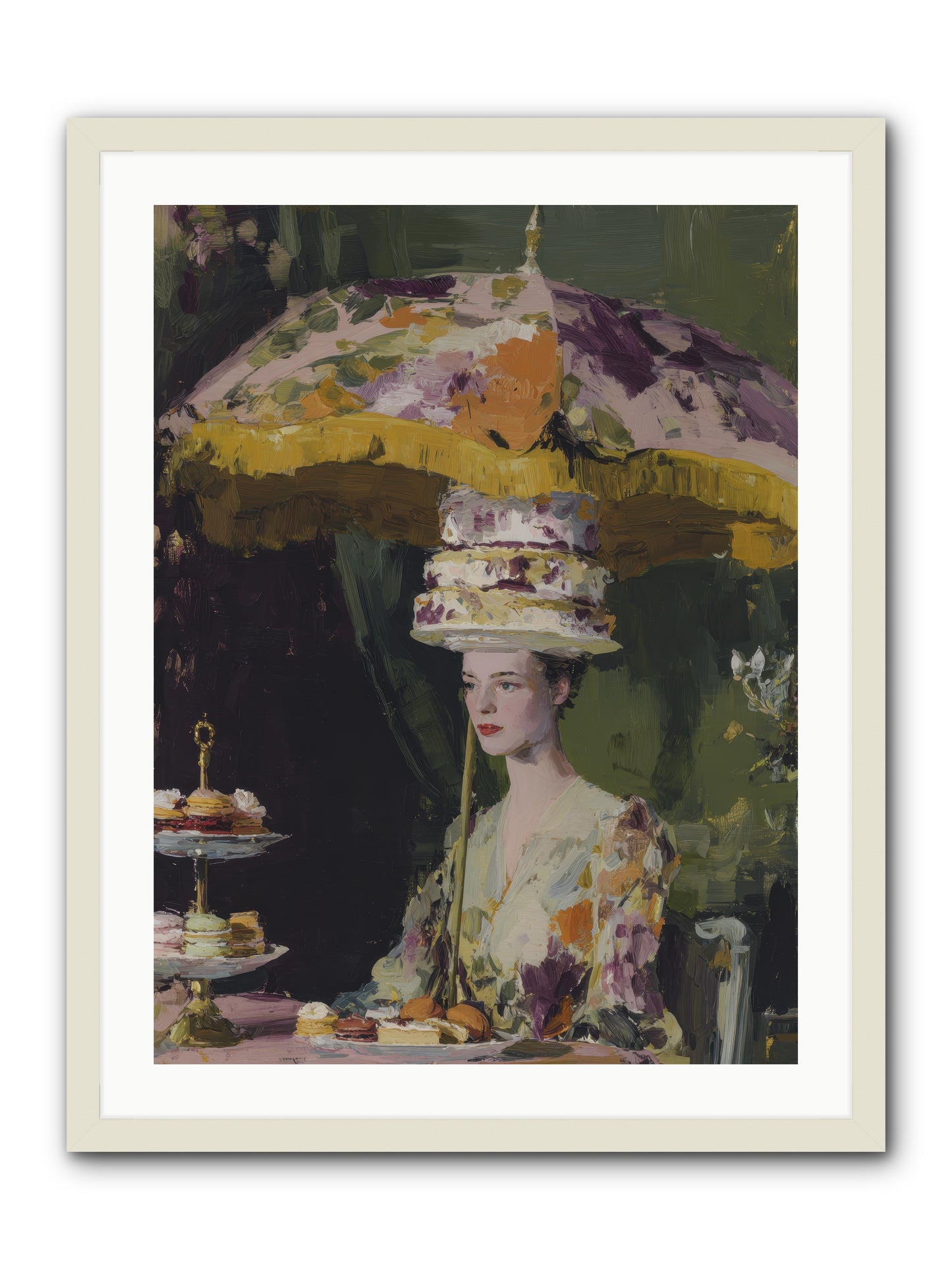 A Catalog of Ponderous Pleasures -- Framed Print - White 24x32