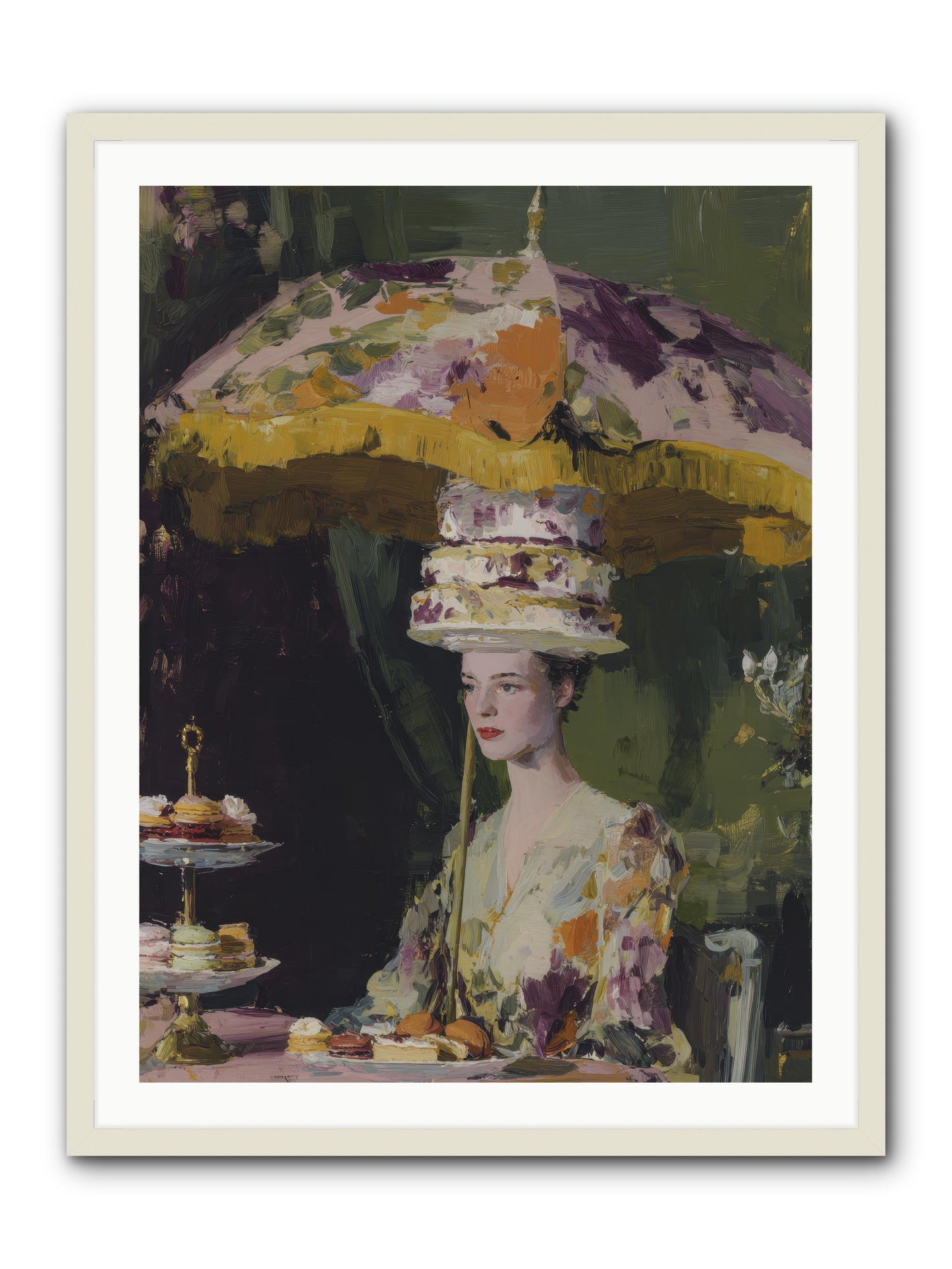 A Catalog of Ponderous Pleasures -- Framed Print - White 30x40