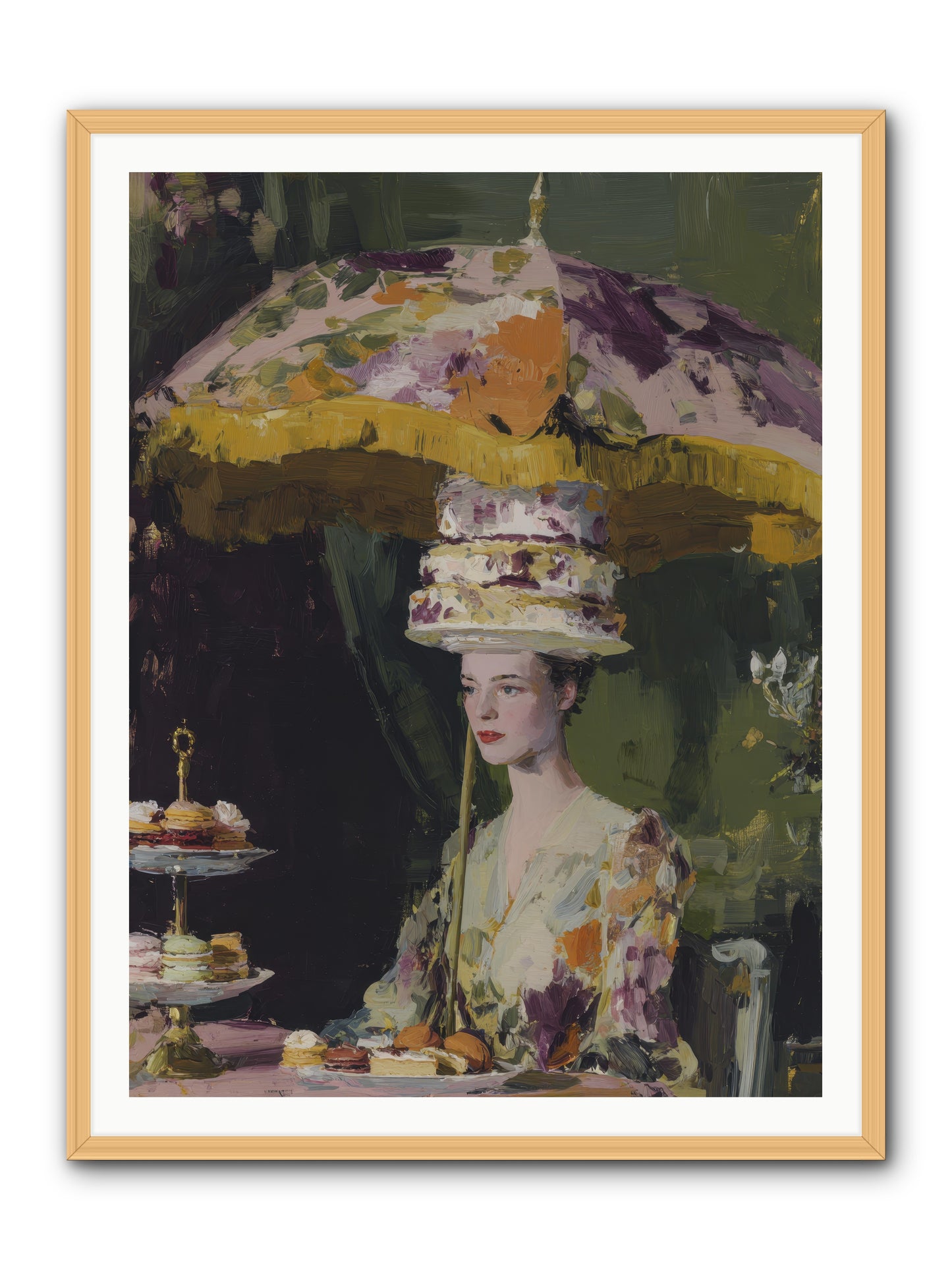 A Catalog of Ponderous Pleasures -- Framed Print - Natural 36x48