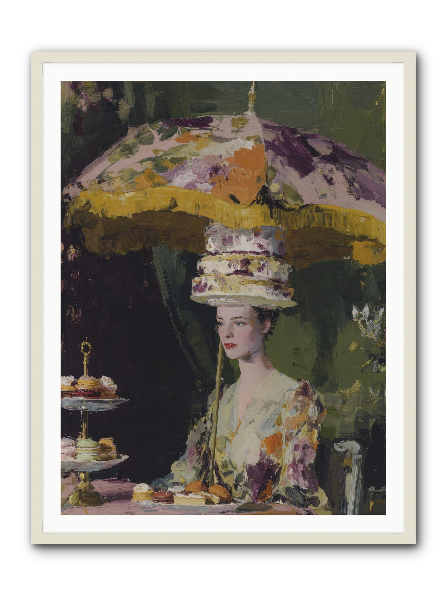 A Catalog of Ponderous Pleasures -- Framed Print - White 36x48
